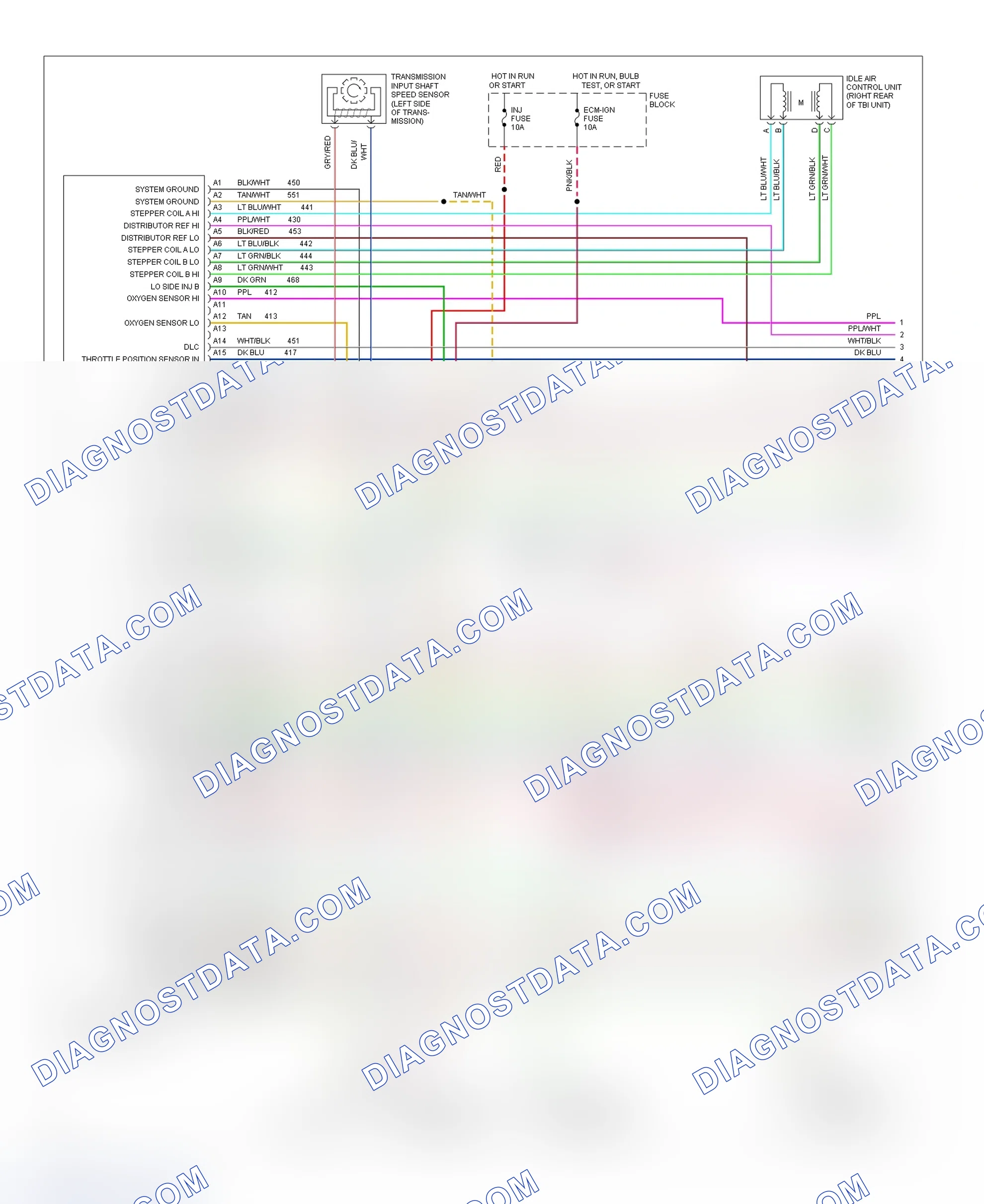 Scheme 119: Wiring Diagram (Pickup, Sierra & Suburban - 7.4L With A/T - 1 Of 3)