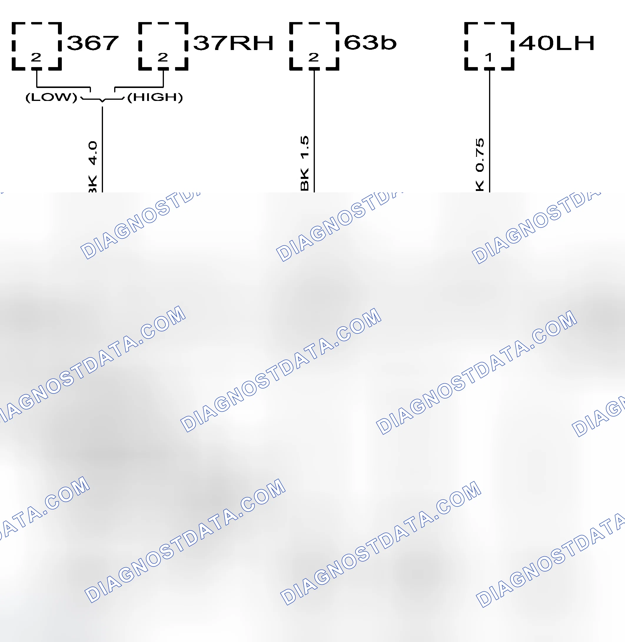 Scheme 122: Crimp connection J3, front harness