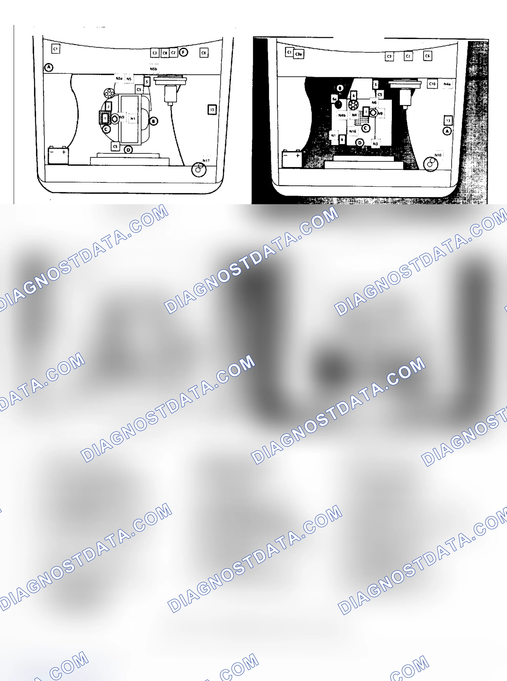 Scheme 4: Component Locations for S/T Series Trucks and Astro Vans