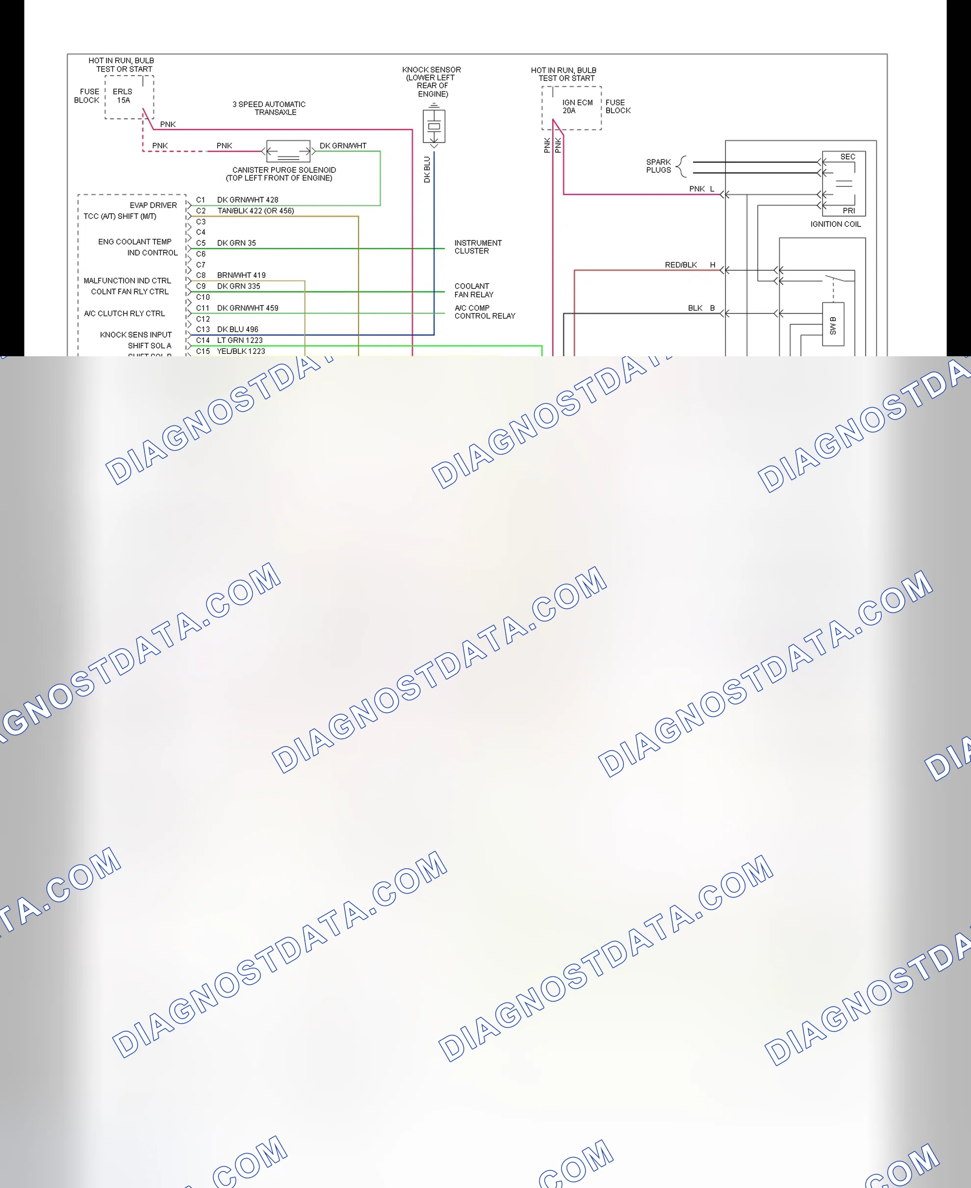 Scheme 144: 2.3L (VIN A, D & 3) PCM Wiring Diagram (All Models - 2 Of 3)