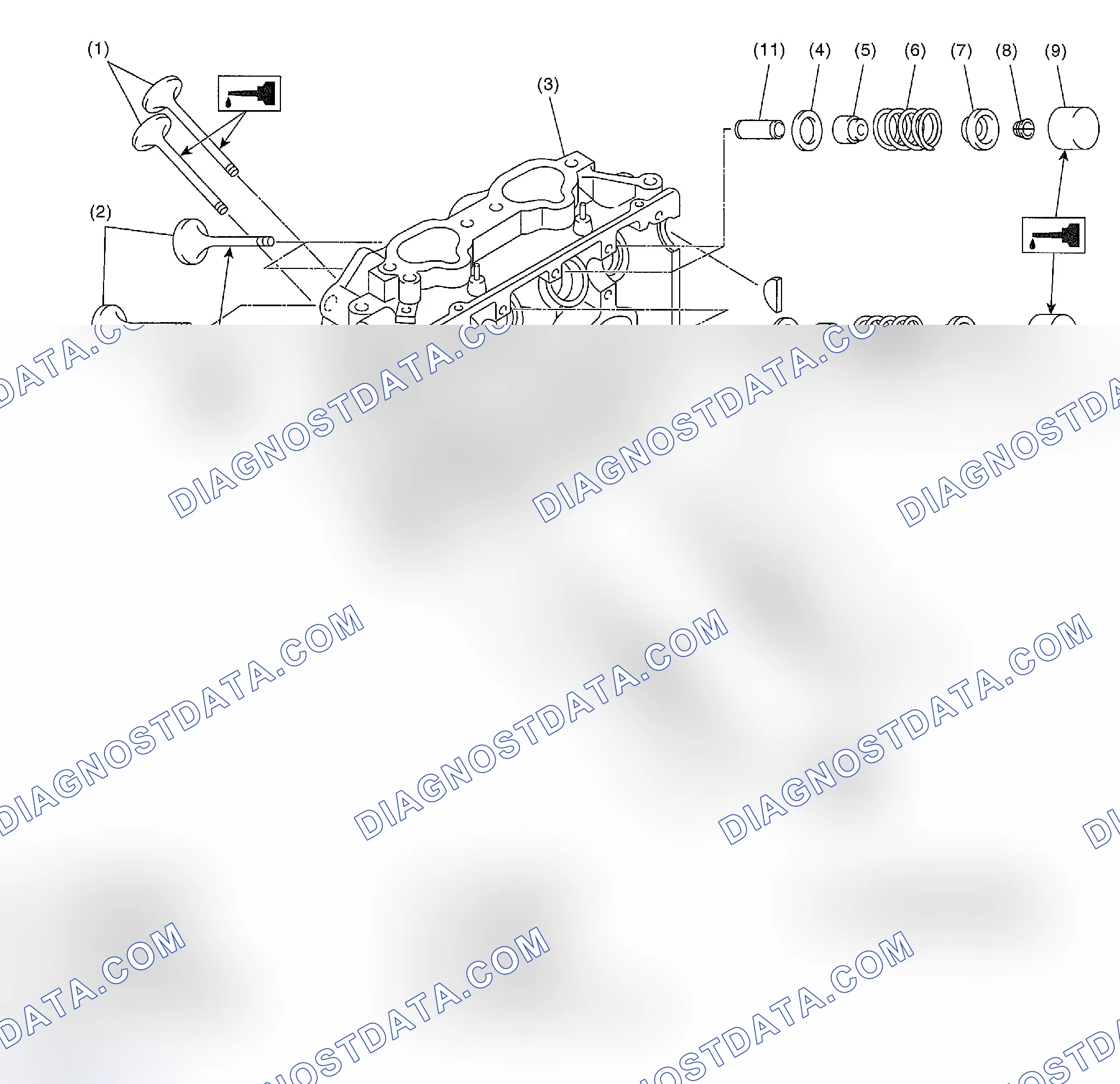 Scheme 486: CYLINDER HEAD AND VALVE ASSEMBLY