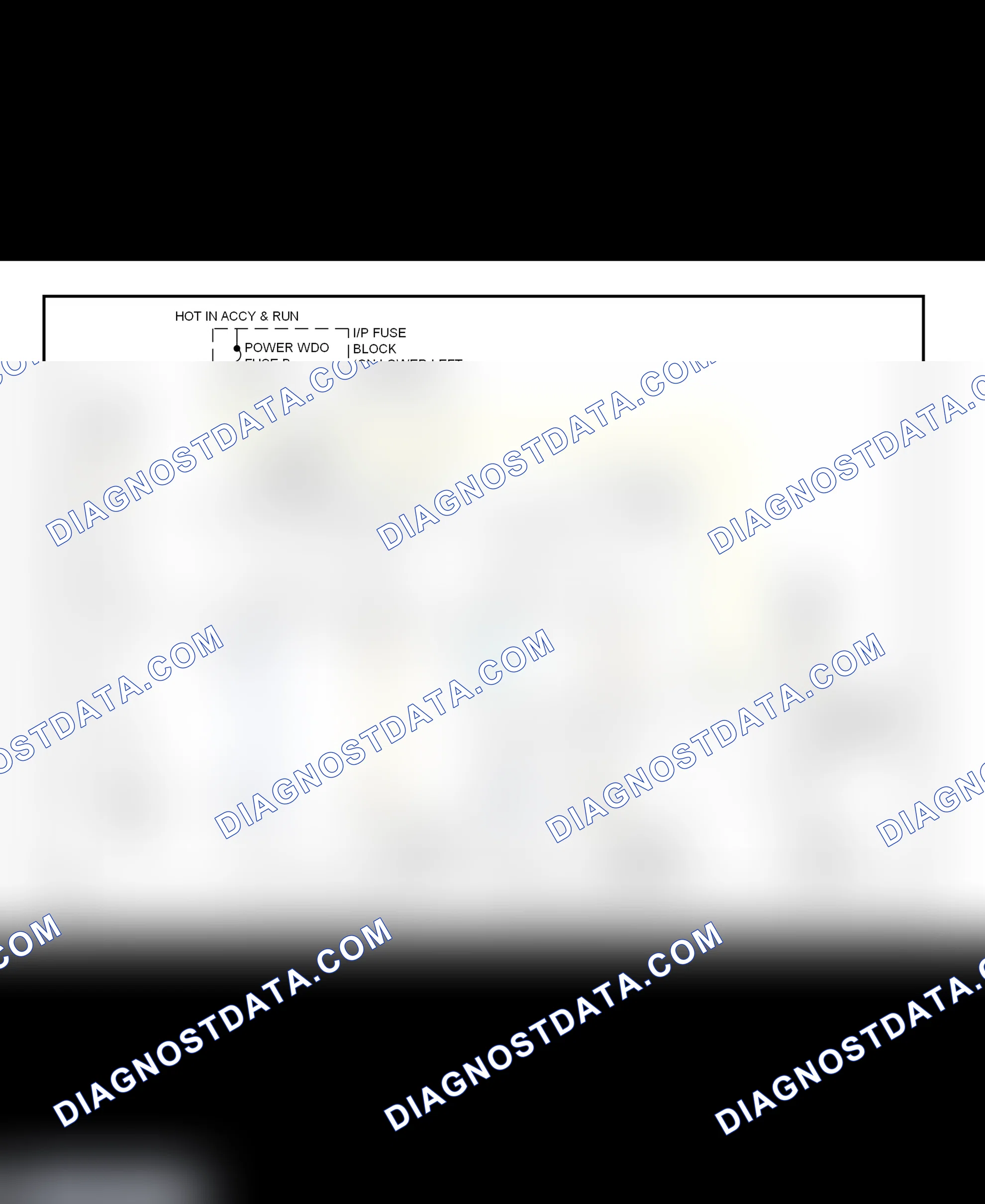 Fig. 6: Power Window System Wiring Diagram (1999-2001Chevy Express & Savana)