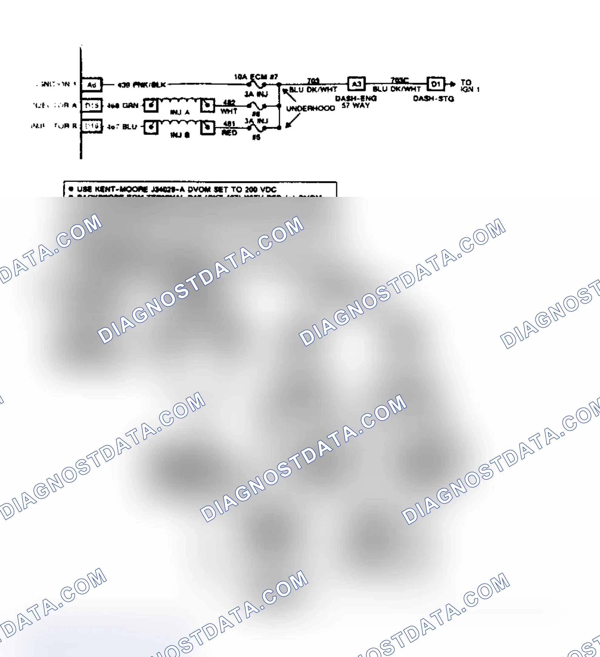 Scheme 320: Chart A5, Injector System Diagnosis Schematic