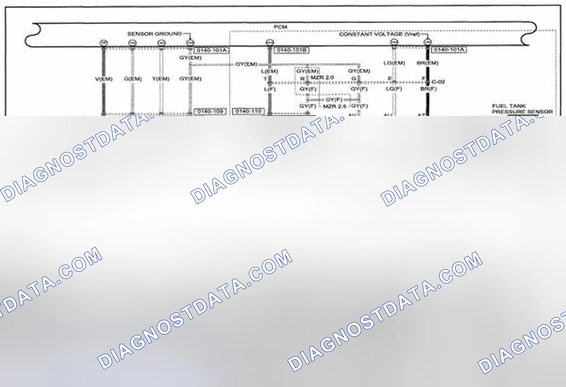 Scheme 122: Control System (MZR 2.0, MZR 2.5) Wiring Diagram - 0140-1d (1 Of 2)