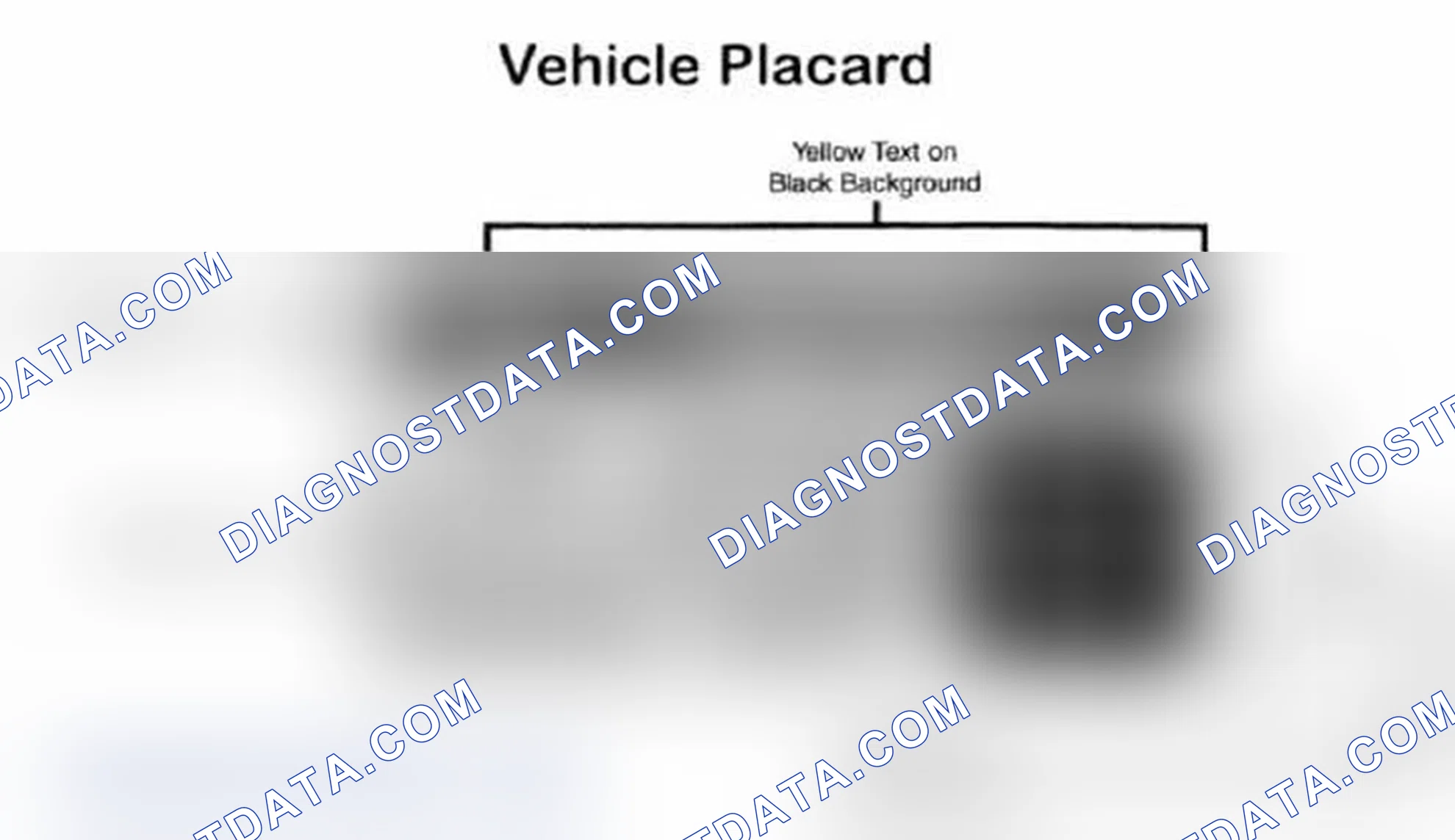 Scheme 28: Vehicle Tire Placard - Typical