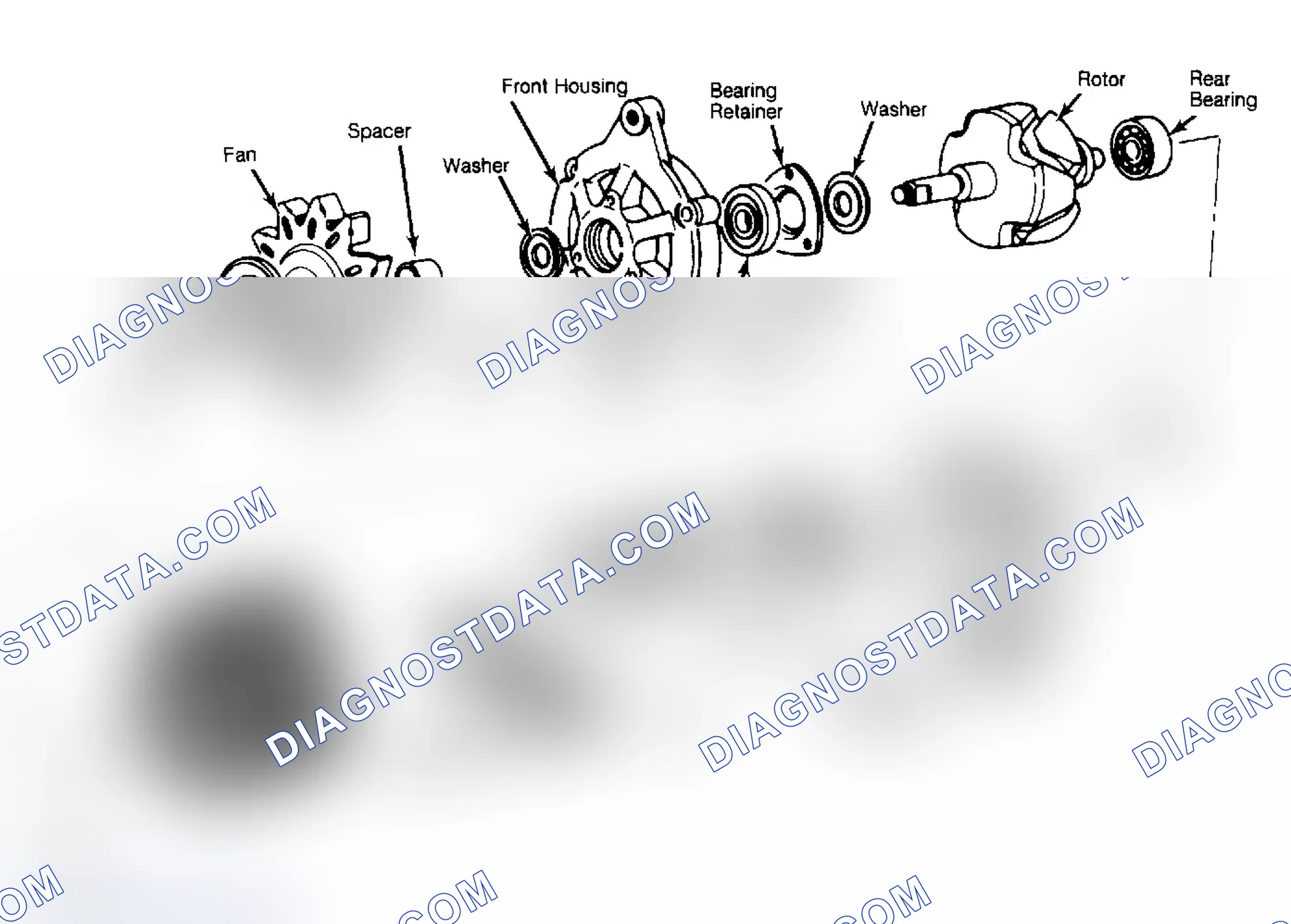 Scheme 3: Exploded View of Mitsubishi Alternator