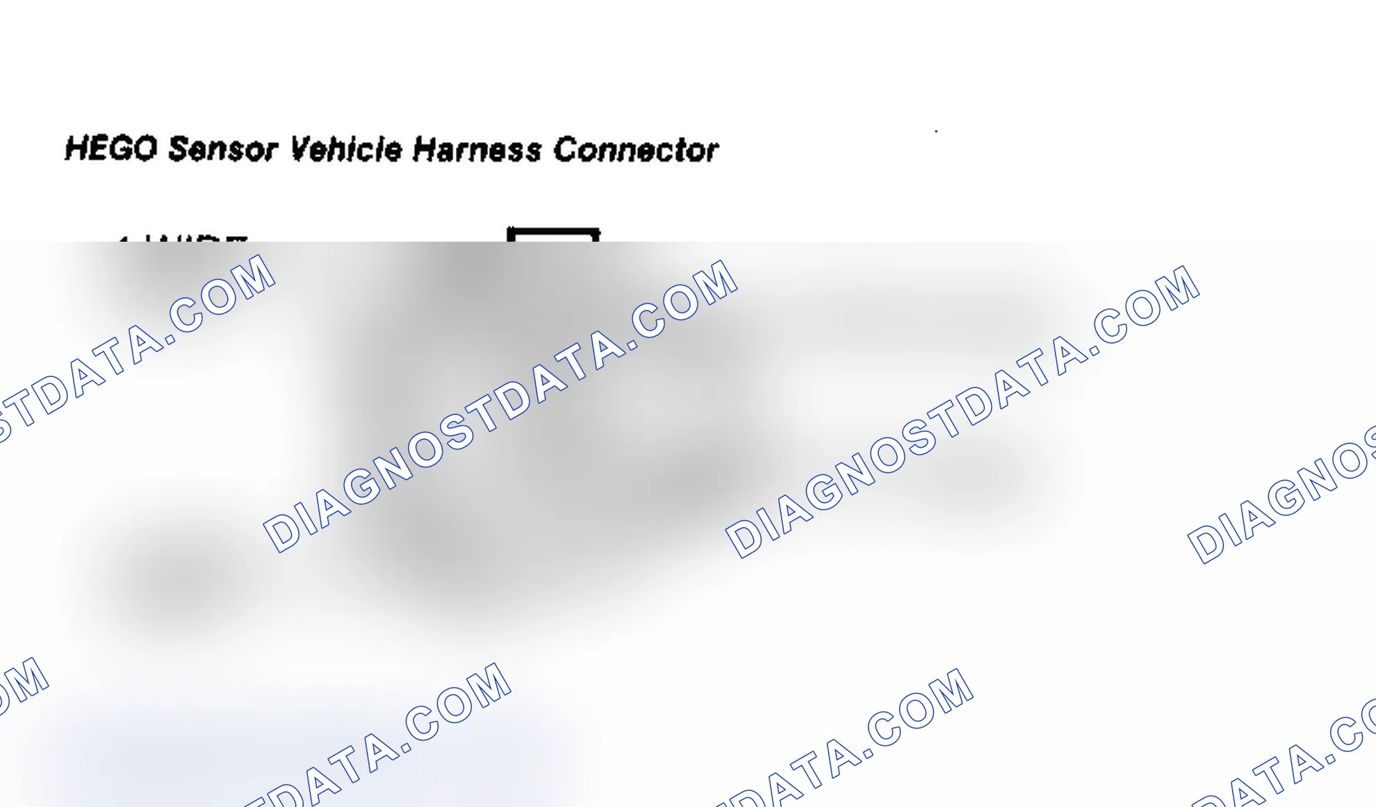 Scheme 111: HEGO Sensor Vehicle Harness Connector
