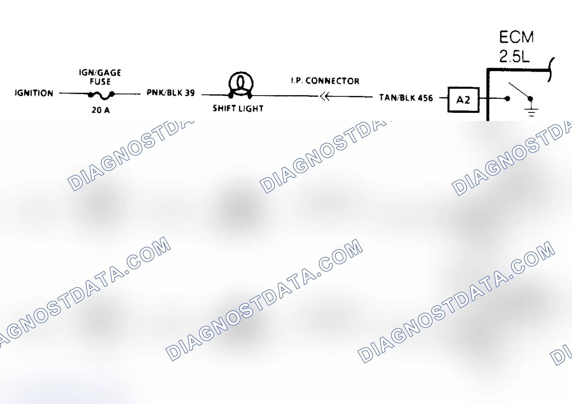 Scheme 139: Manual Transmission Shift Light Check Schematic