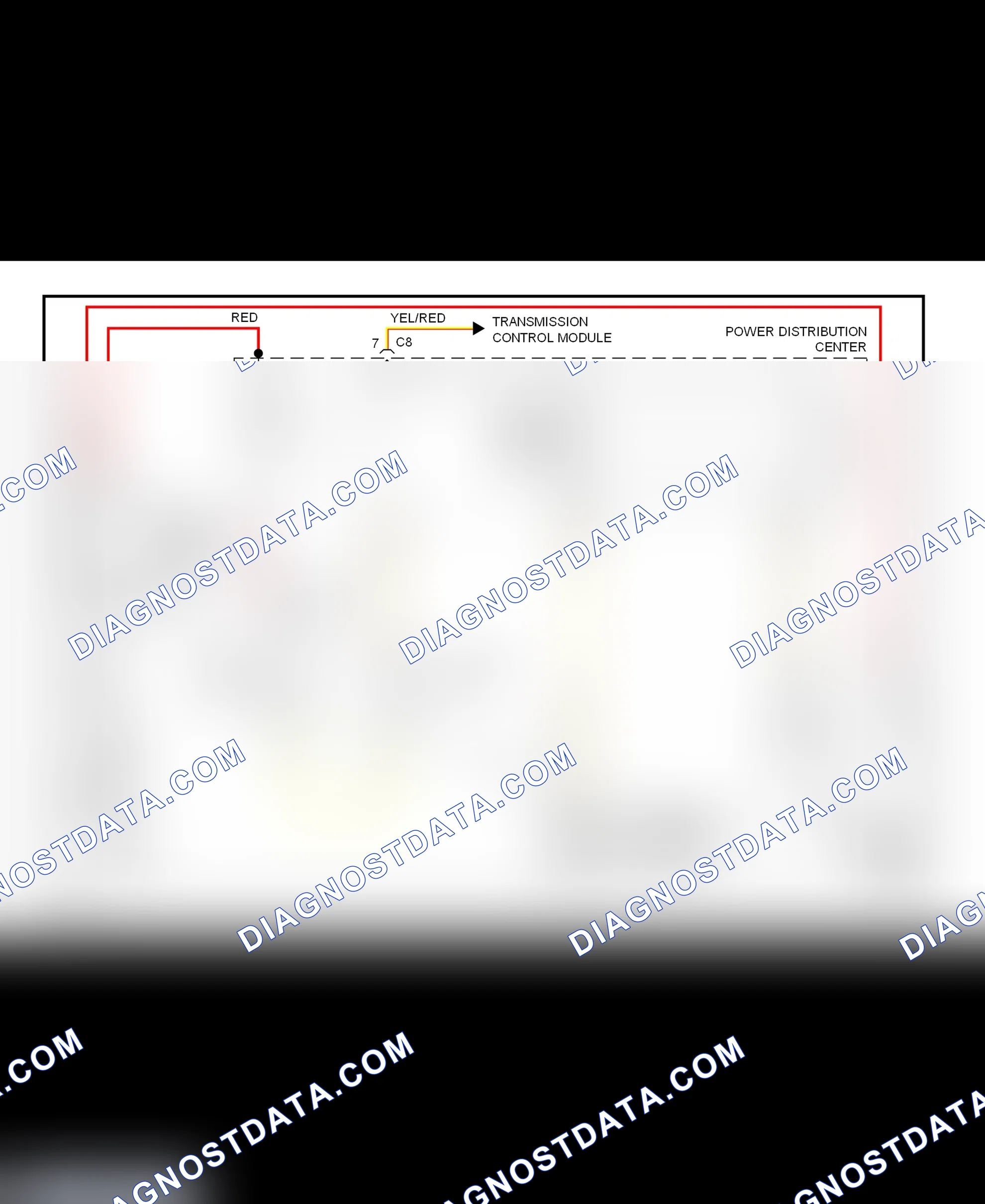 Fig. 5: Starting System Wiring Diagram (Caravan, Town & Country, & Voyager)
