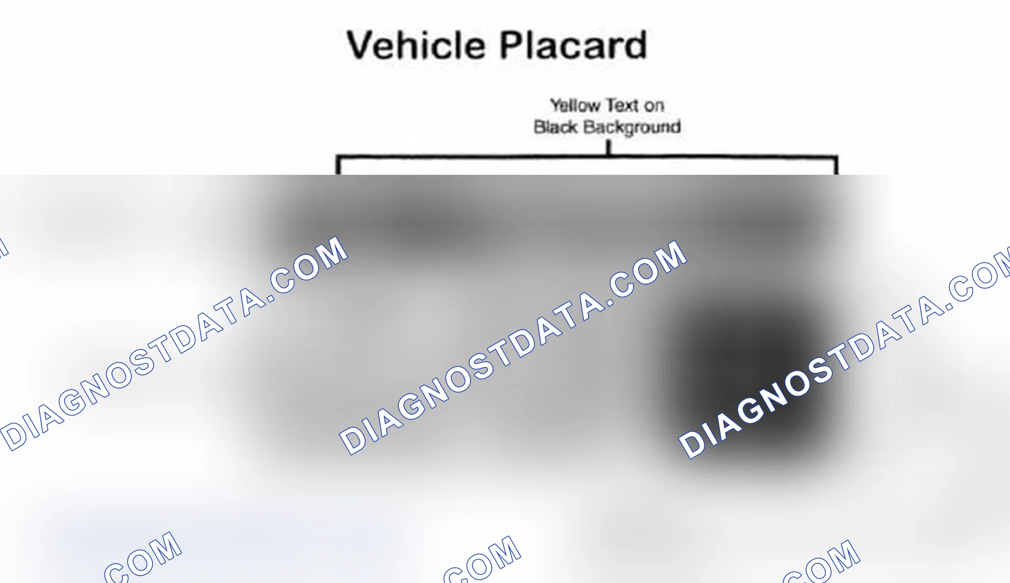 Scheme 28: Vehicle Tire Placard - Typical