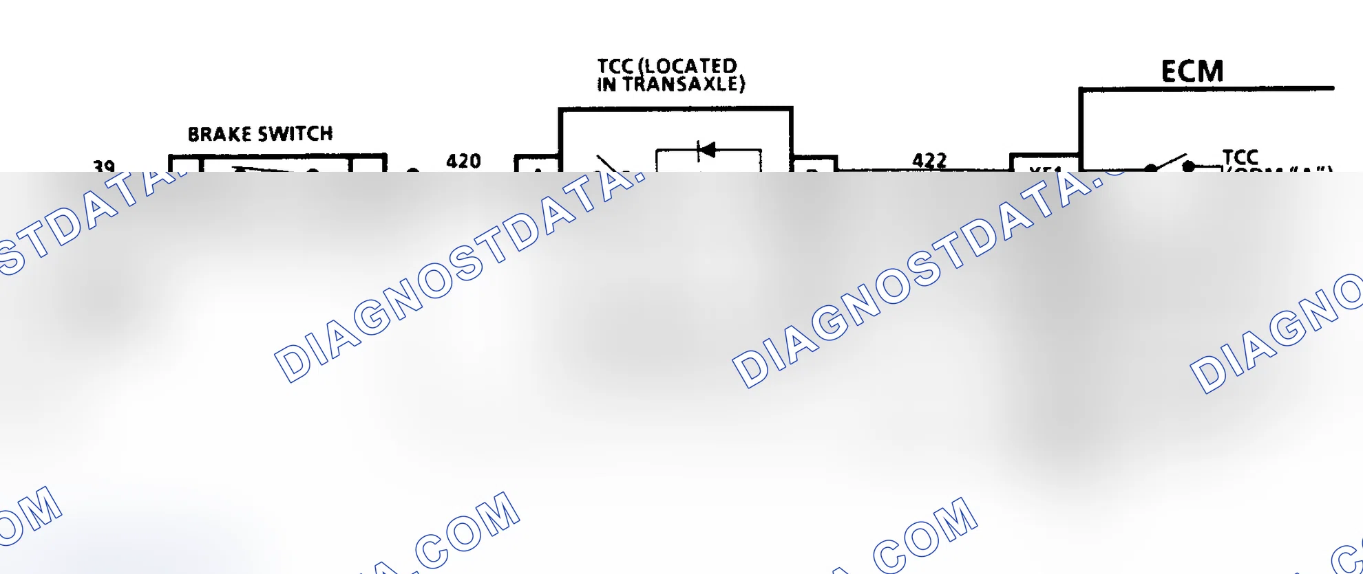 Scheme 170: CODE 38, BRAKE SWITCH CIRCUIT - 3.3L & 3.8L