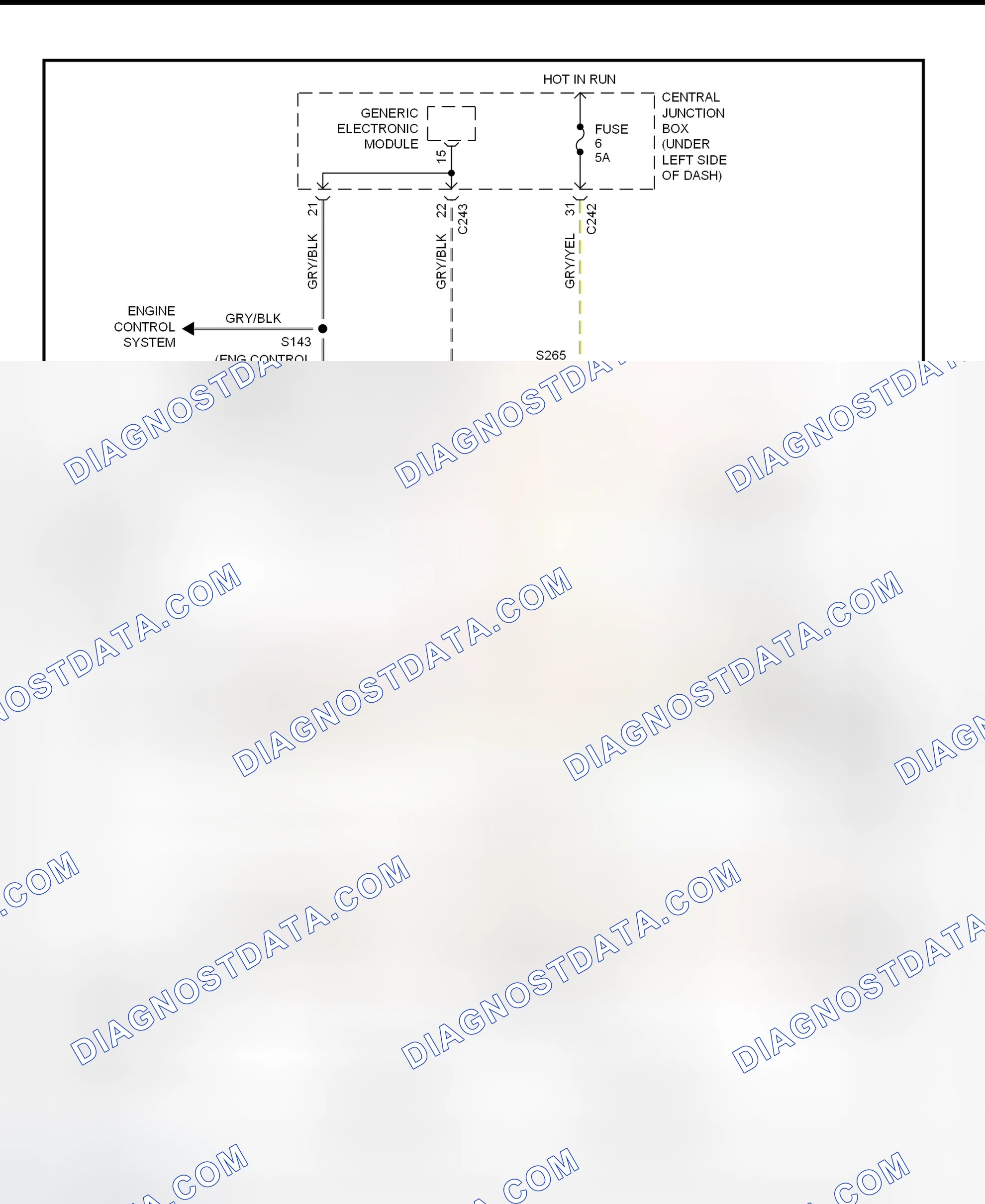 Fig. 26: Electronic Power Steering Wiring Diagram (With Air Suspension - 1999-2001)