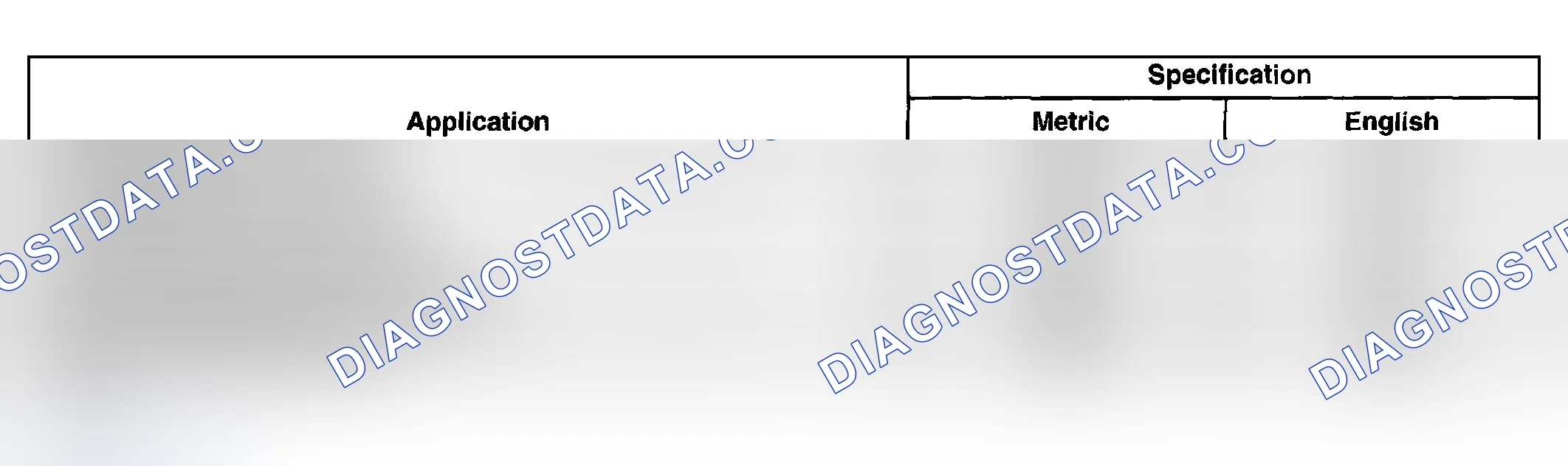 Scheme 1: Fastener Tightening Specifications