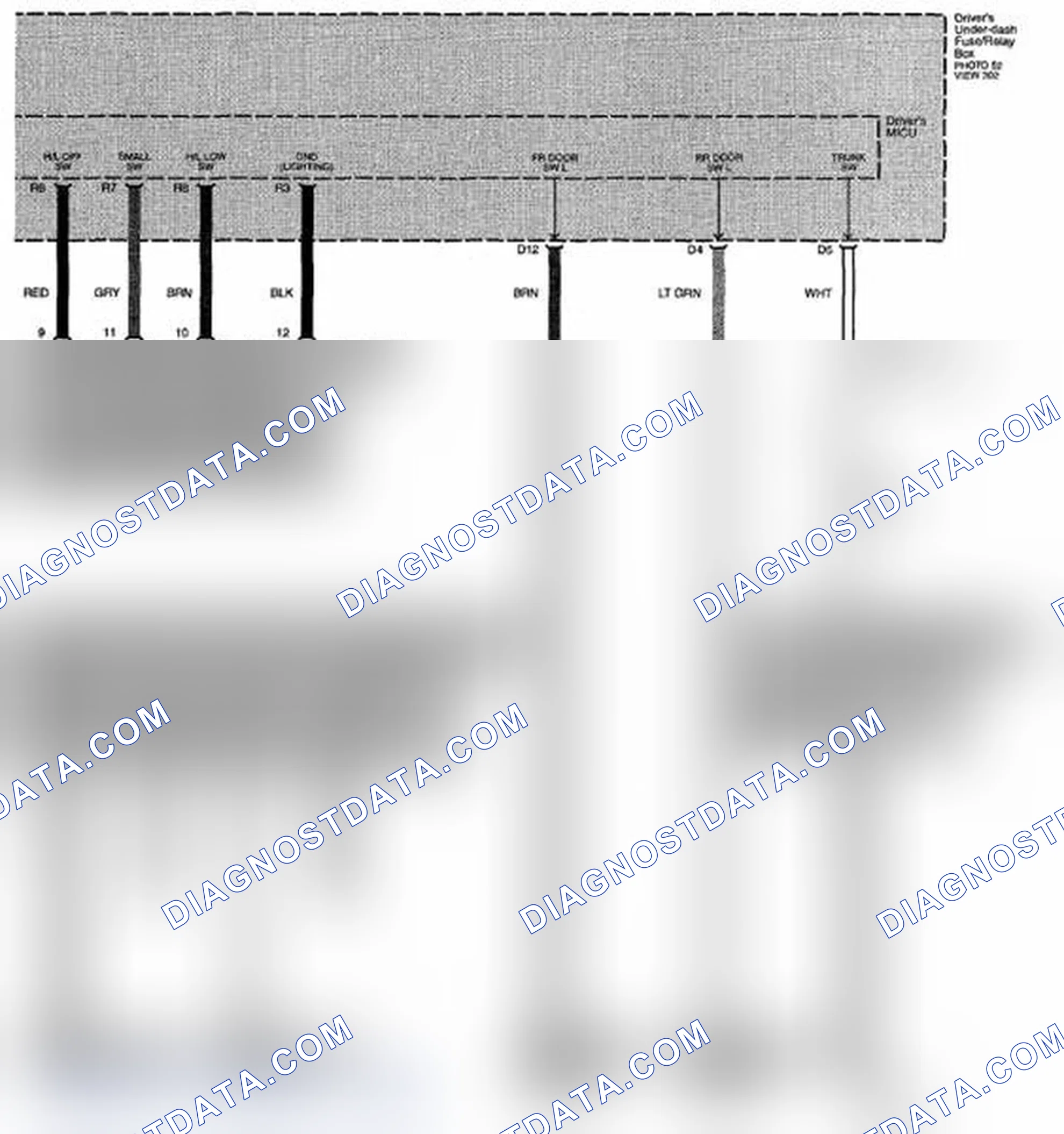 Scheme 216: Reminder Systems, Safety Indicator, Key Light Timer, And Low Oil Pressure Indicator Circuit Diagram (Page 73-2)
