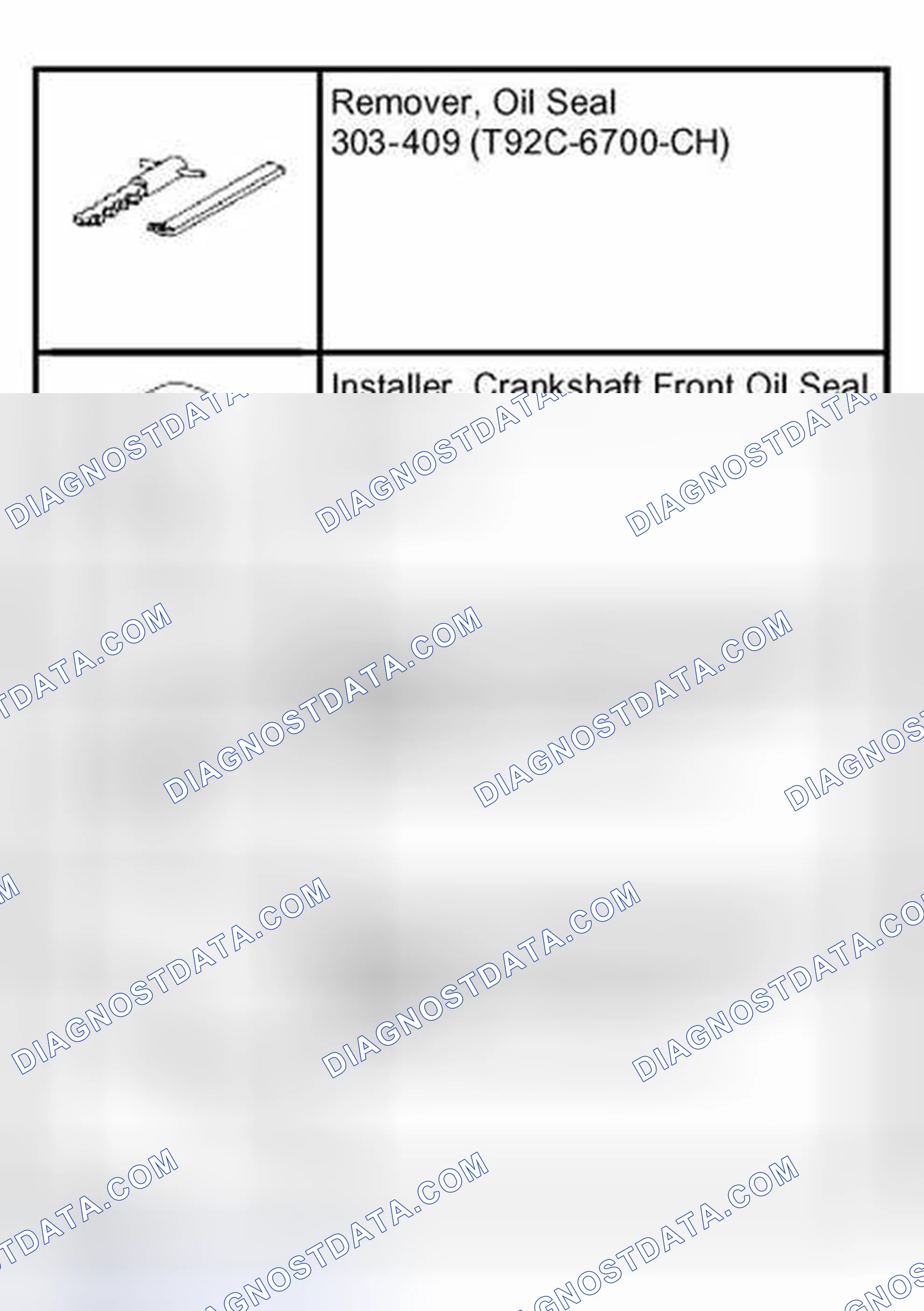 Scheme 475: Special Tool(s)