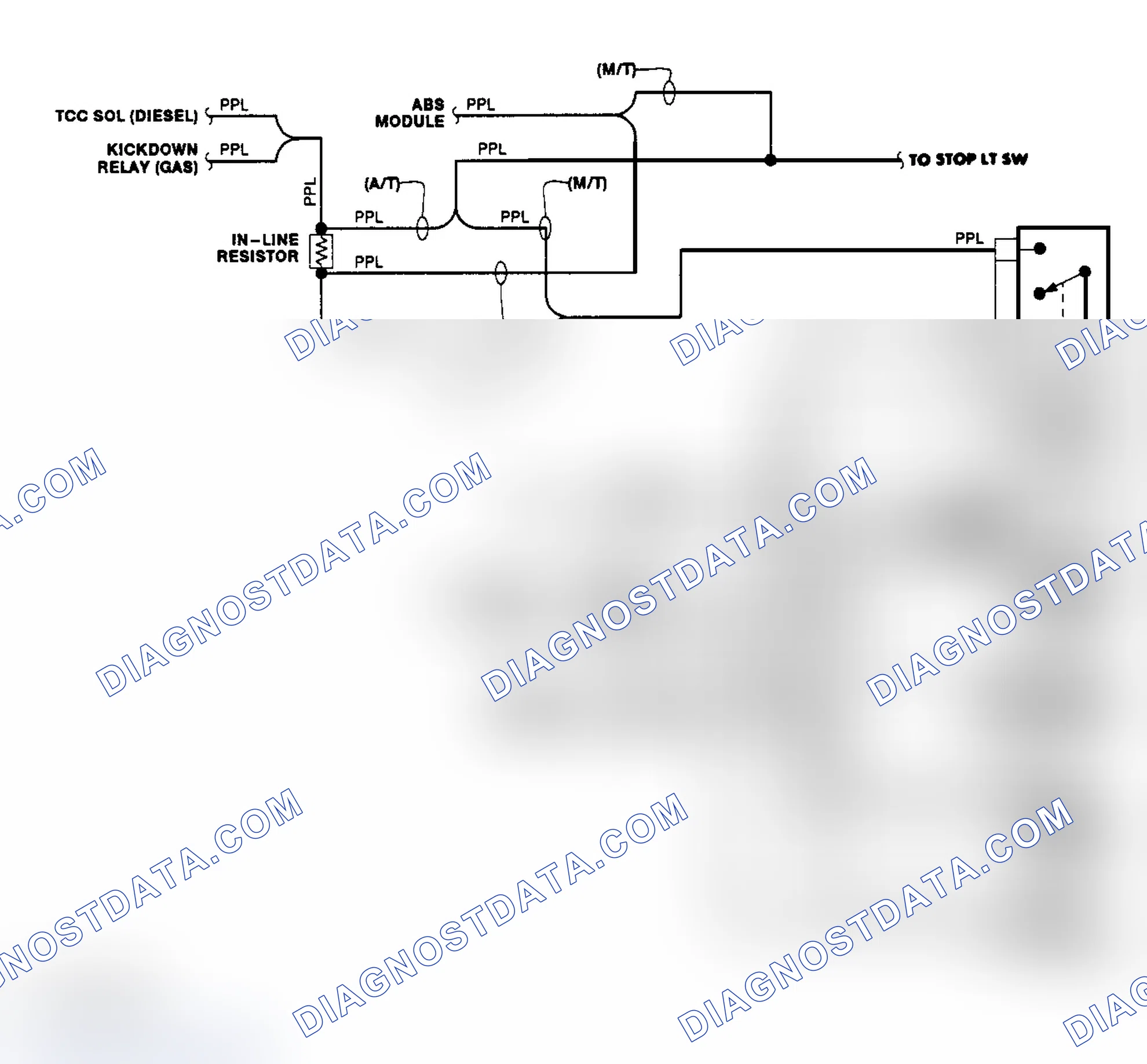 Scheme 4: Transfer Case Circuit (1990)