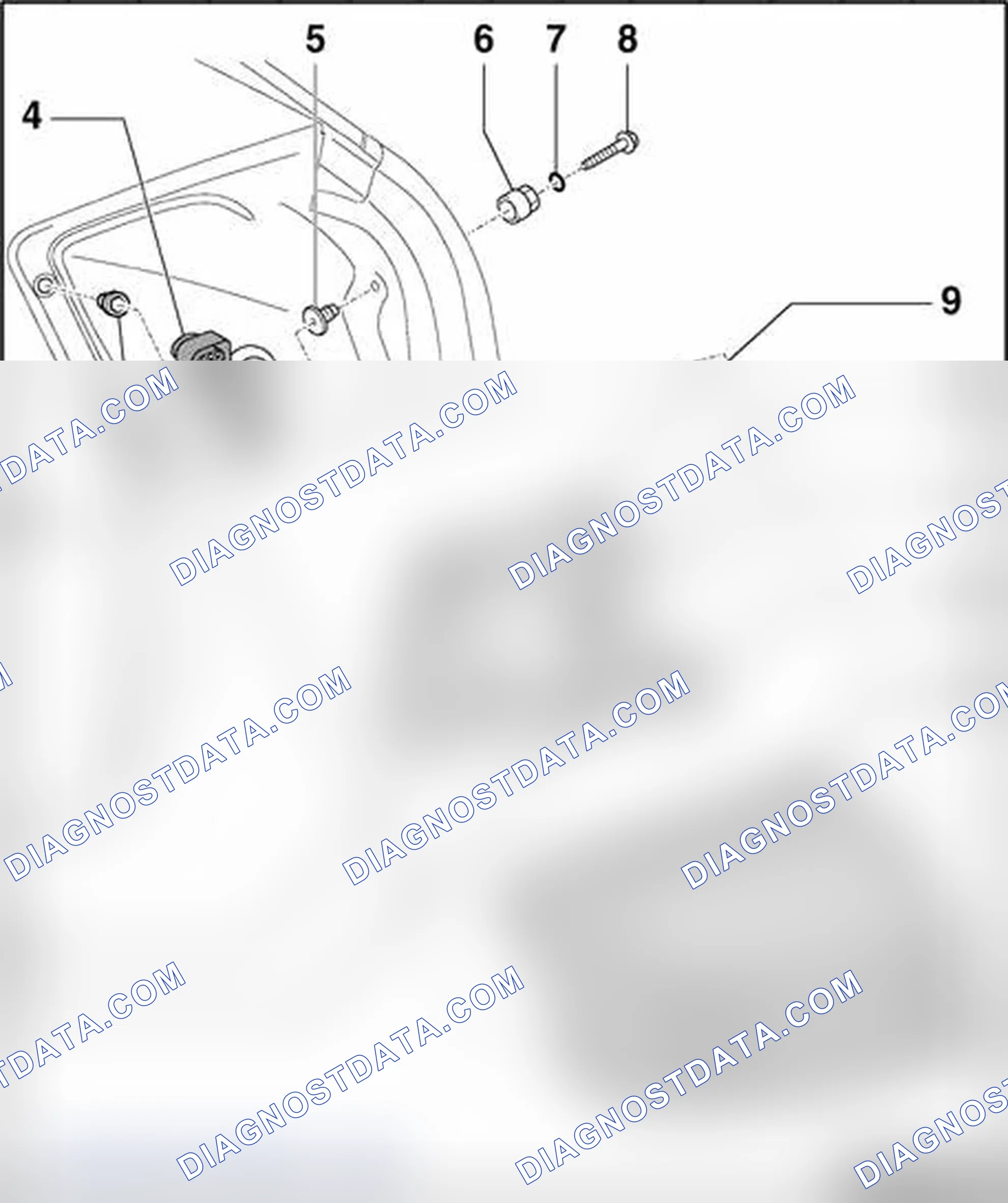 Scheme 252: Rear lights - Sedan, assembly