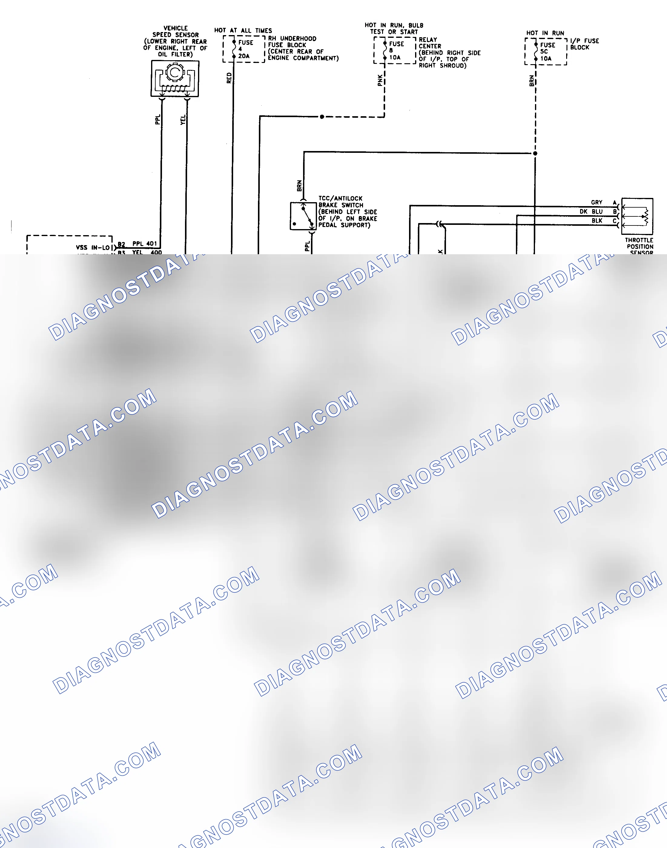 Scheme 196: 4T60-E Wiring Diagram (Bonneville, Eighty Eight & Ninety Eight)