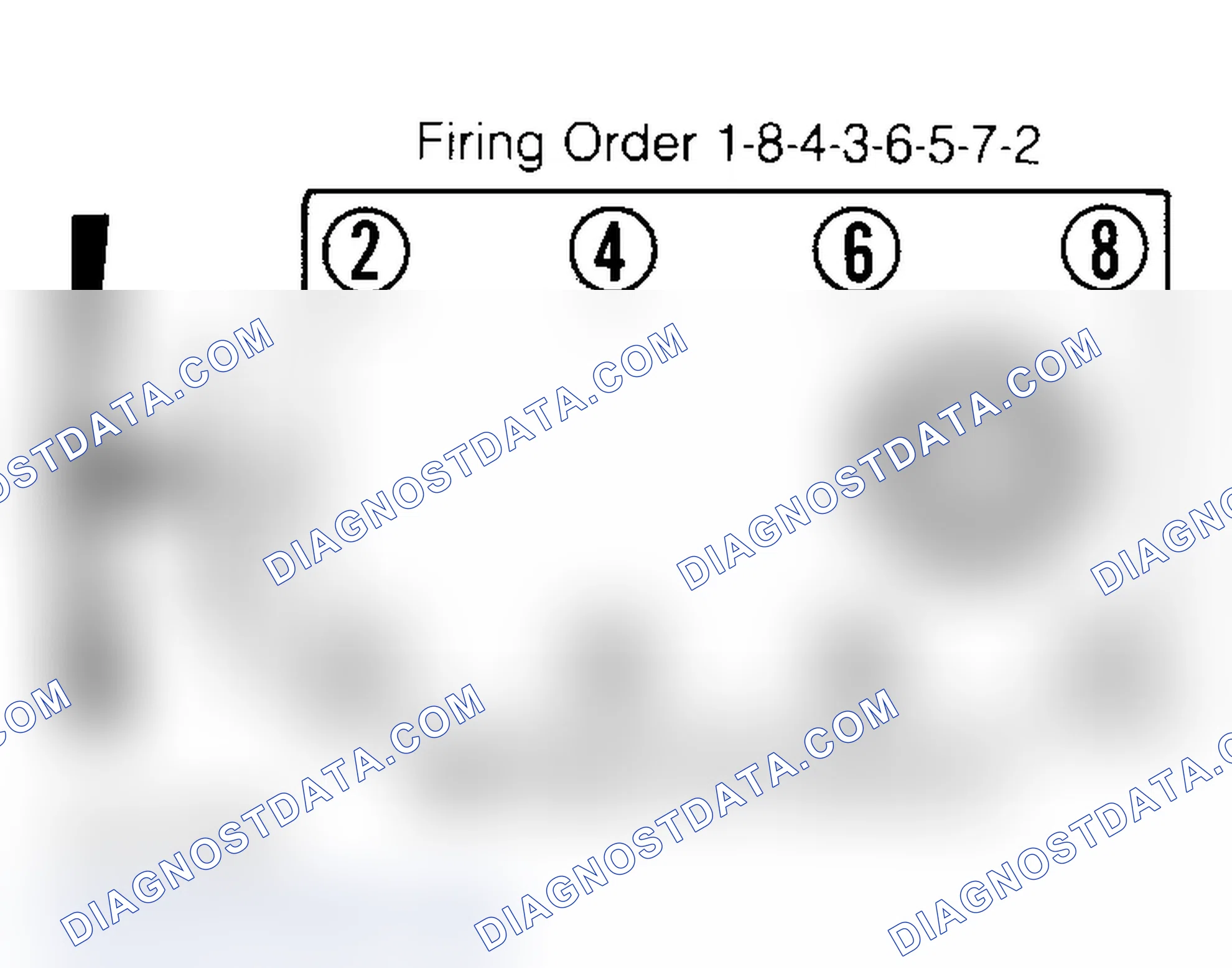Scheme 6: Firing Order & Timing Marks (5.0L, 5.7L & 7.4L)