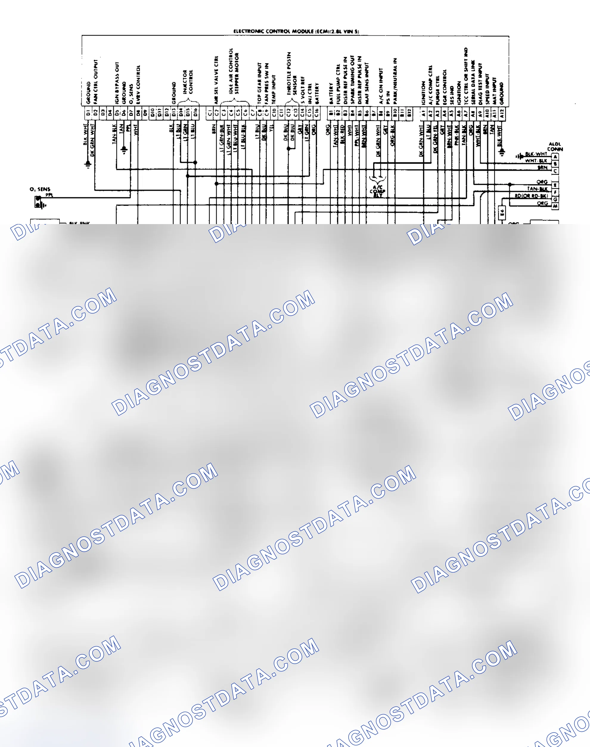 Scheme 16: 1988 Camaro & Firebird 2.8L Fuel Injection Wiring Diagram