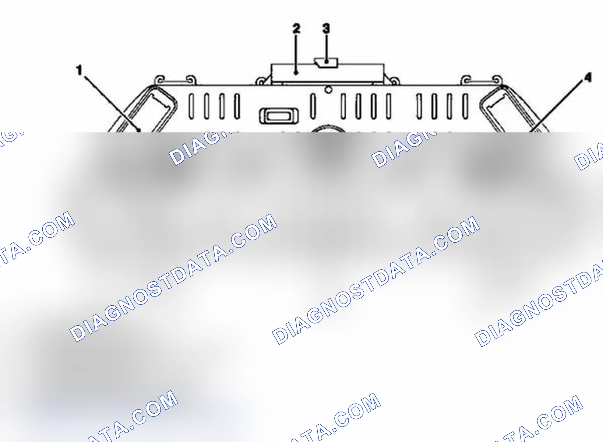Scheme 22: INSTRUMENT PACK COMPONENT LAYOUT - REAR VIEW