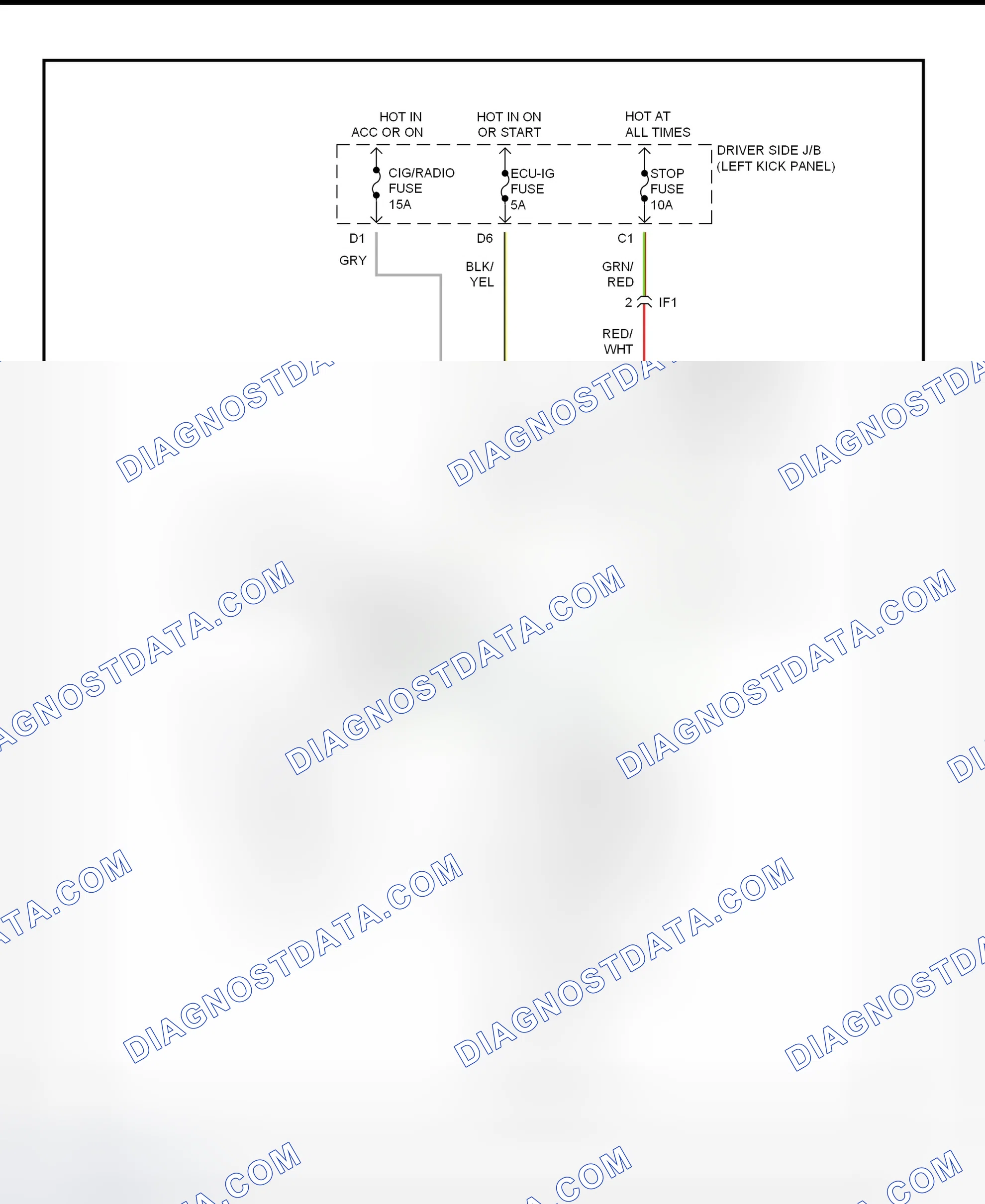Scheme 17: Shift Interlock System Wiring Diagram (1996 Paseo)