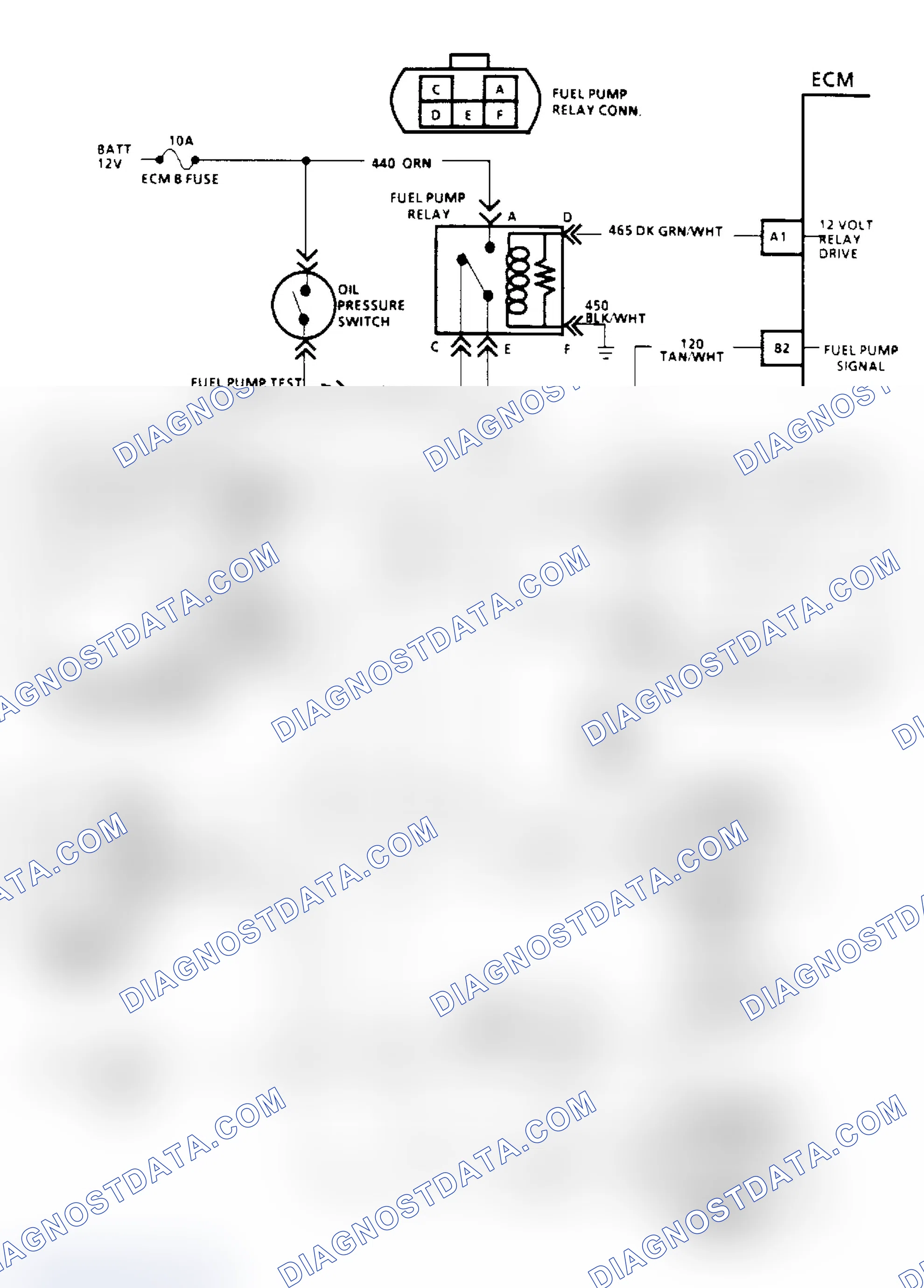 Scheme 39: Chart A5A, Fuel Pump Relay Schematic ("R/V" W/Dual Tanks)