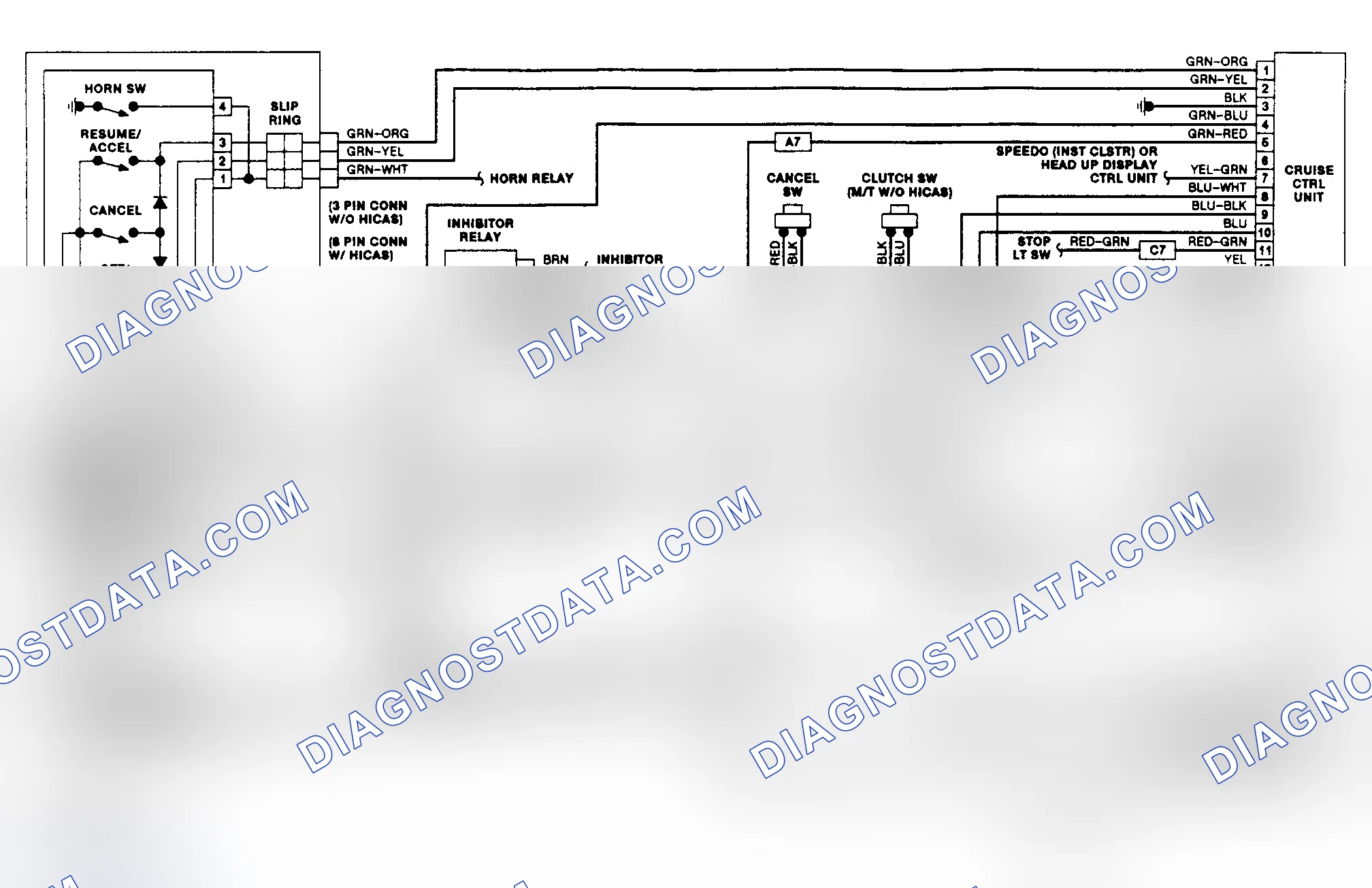 Fig. 16: Cruise Control System Schematic (1991 240SX)