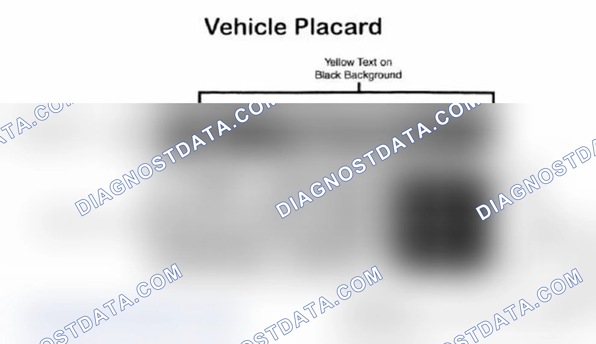 Scheme 5: Vehicle Tire Placard - Typical