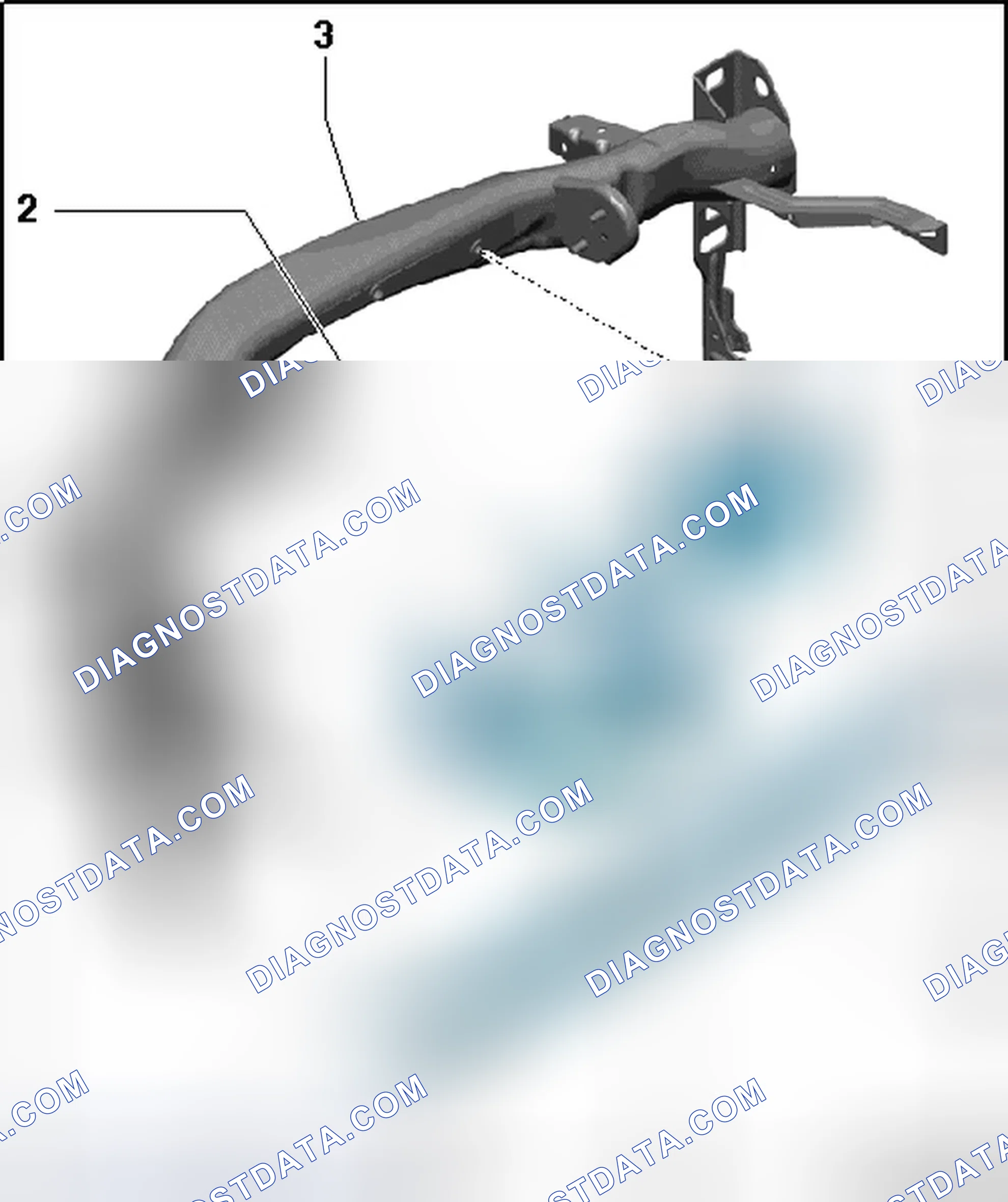 Scheme 5: PASSENGER SIDE KNEE BAR ASSEMBLY OVERVIEW