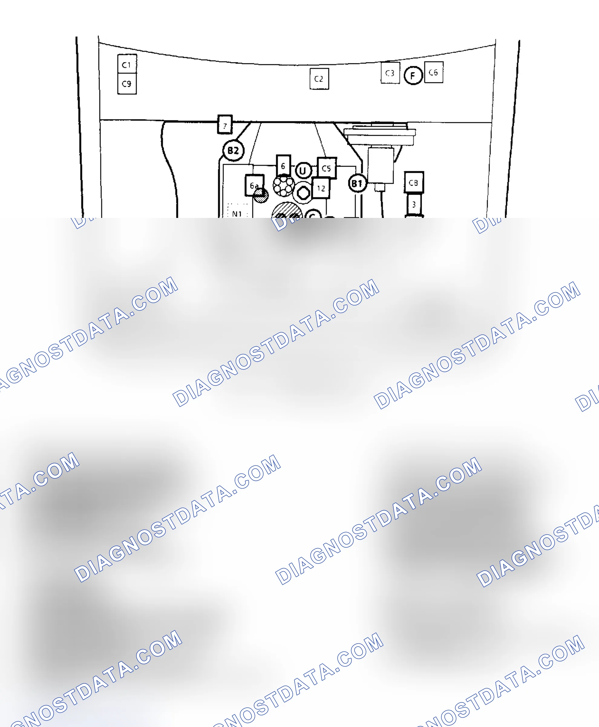 Scheme 162: Component Locations for "S/T" Series 2.8L