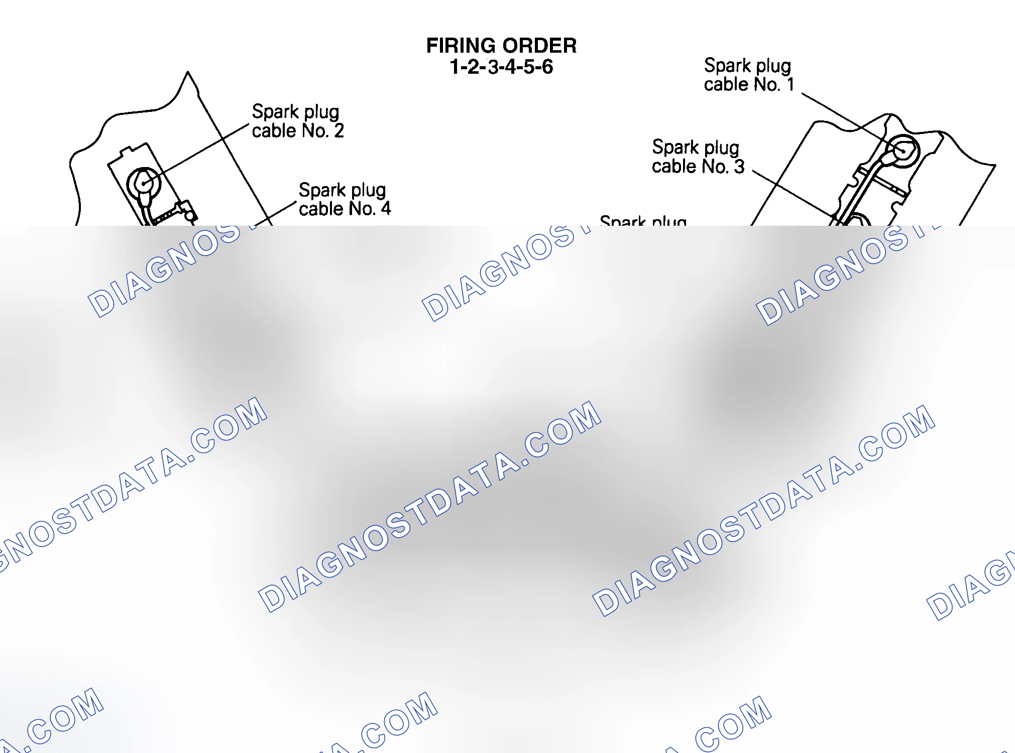Scheme 2: Firing Order & Plug Wire Routing (Diamante 3.0L DOHC)