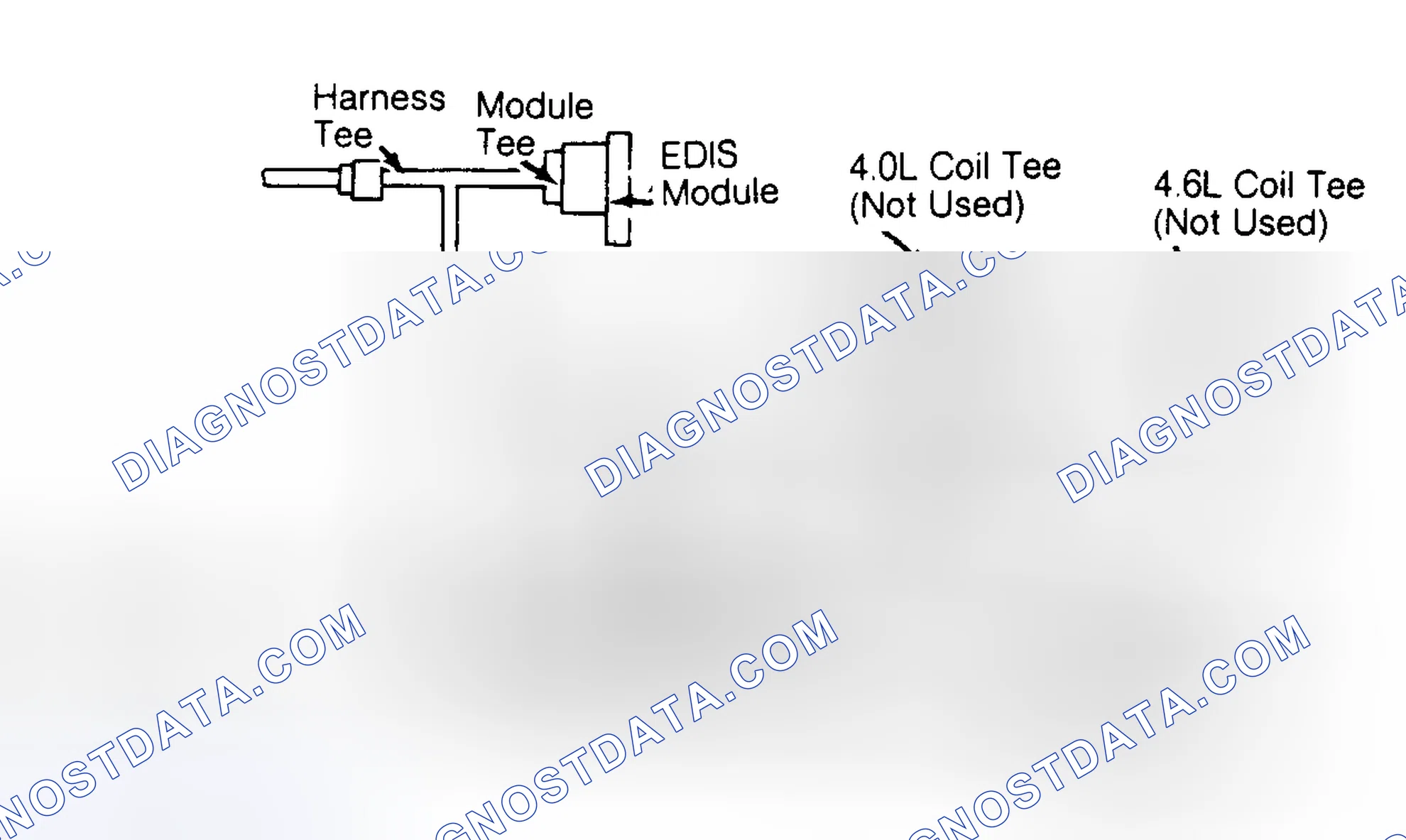 Scheme 169: EDIS Diagnostic Cable Diagram (Escort & Tracer - 1.9L)