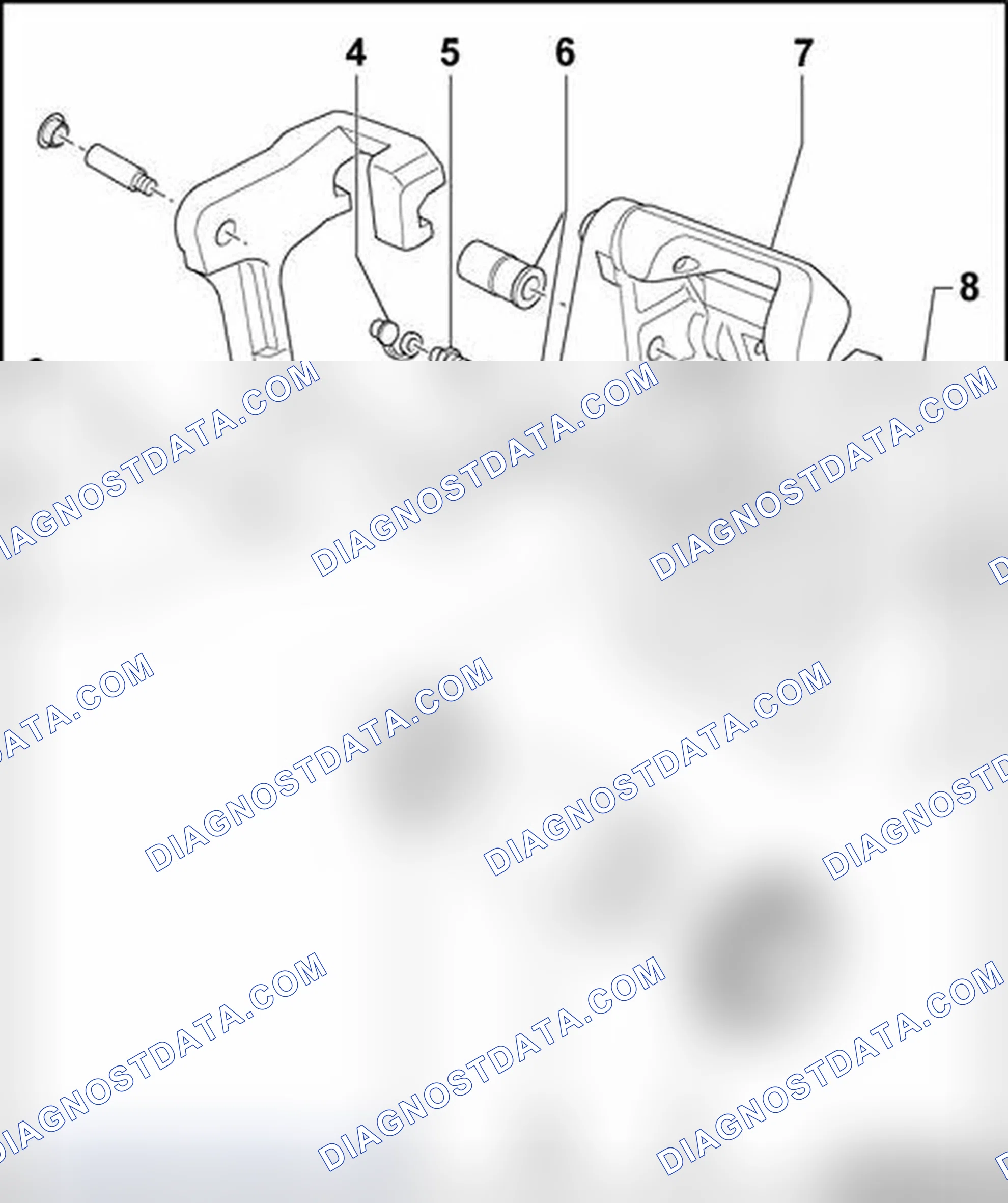 Scheme 108: Brake caliper, servicing