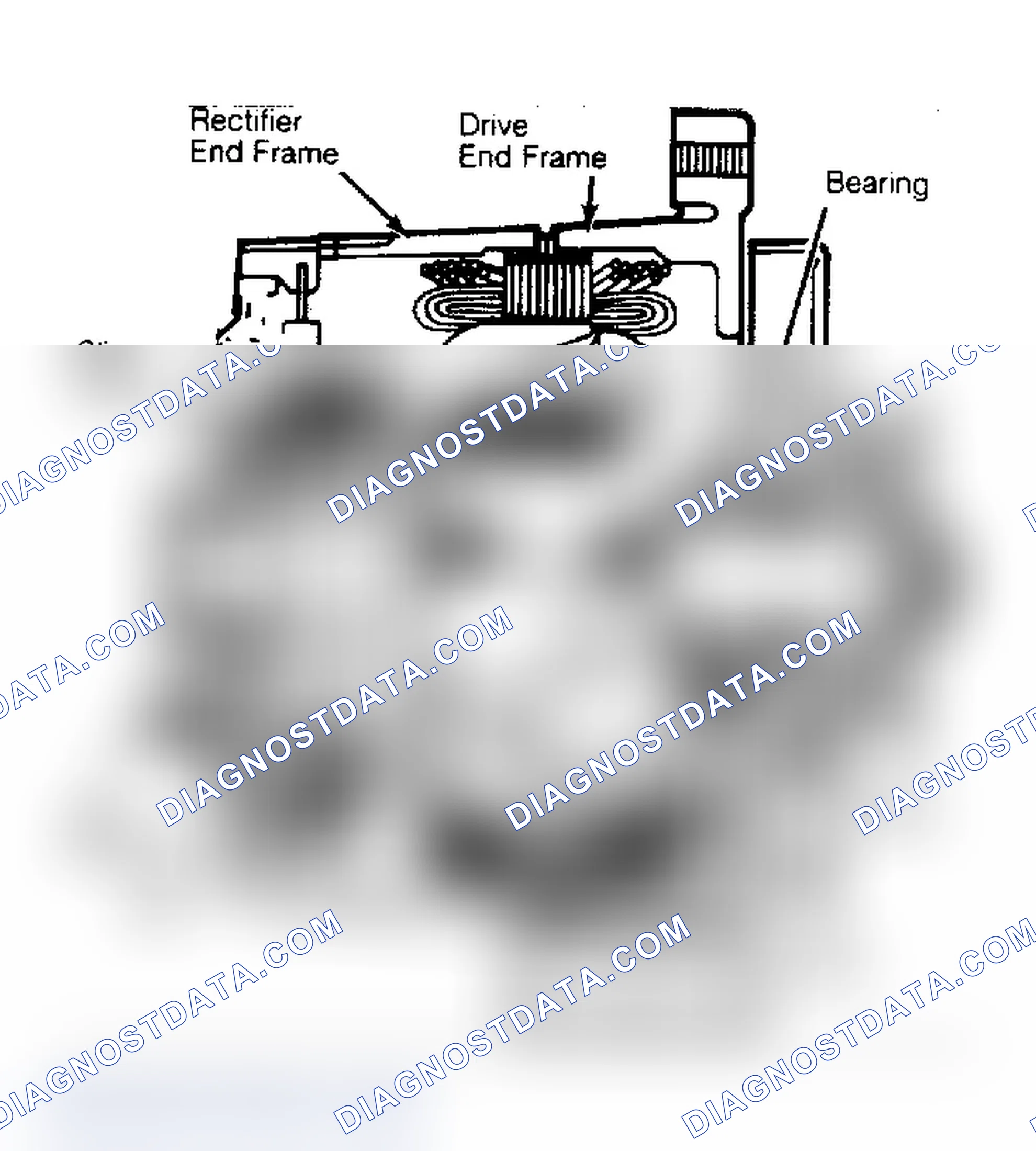 Scheme 1: Cutaway of Delcotron 10 SI Alternator w/ Integral Regulator