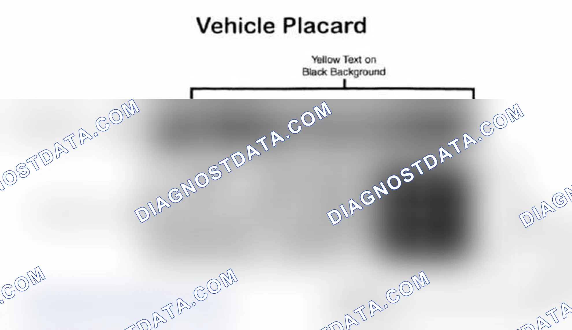 Scheme 28: Vehicle Tire Placard - Typical