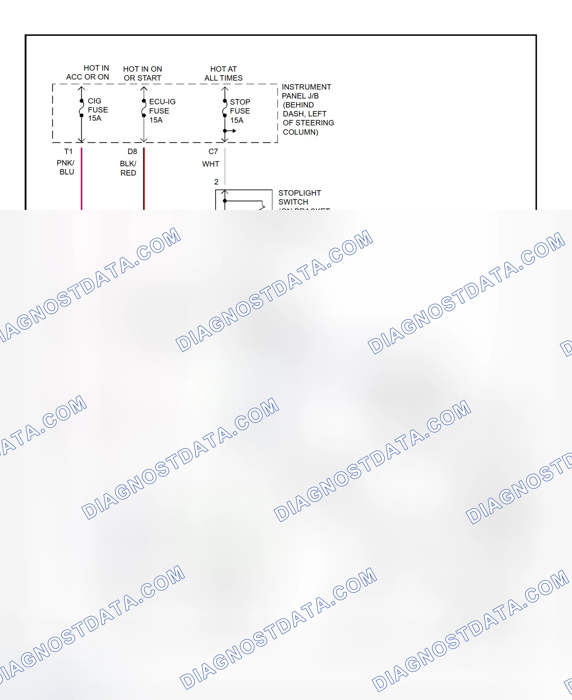 Scheme 299: Shift Interlock System Wiring Diagram (2001 - Toyota Camry Solara)