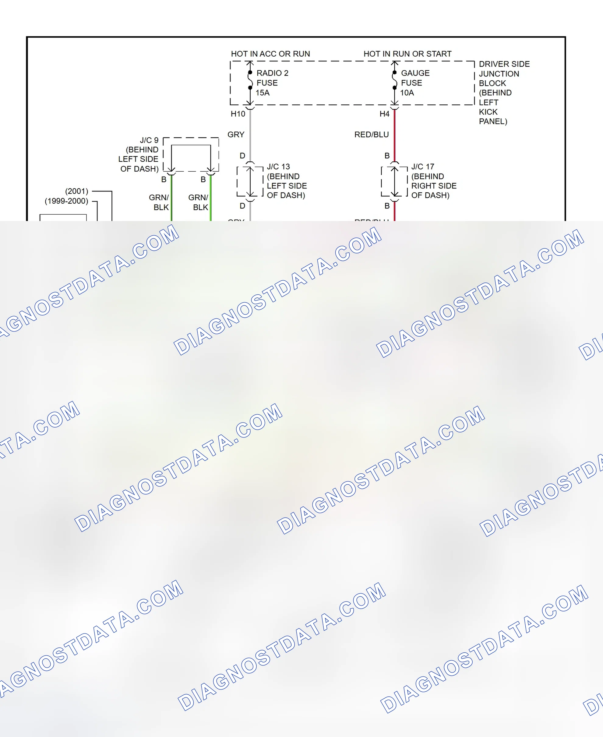 Scheme 291: Shift Interlock System Wiring Diagram (2001 - Lexus GS430)