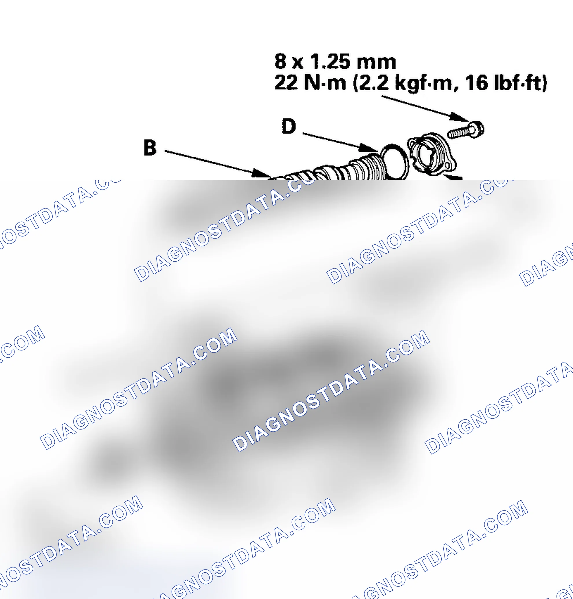 Scheme 200: Camshaft, Rocker Arm, Camshaft Seal, and Pulley Installation