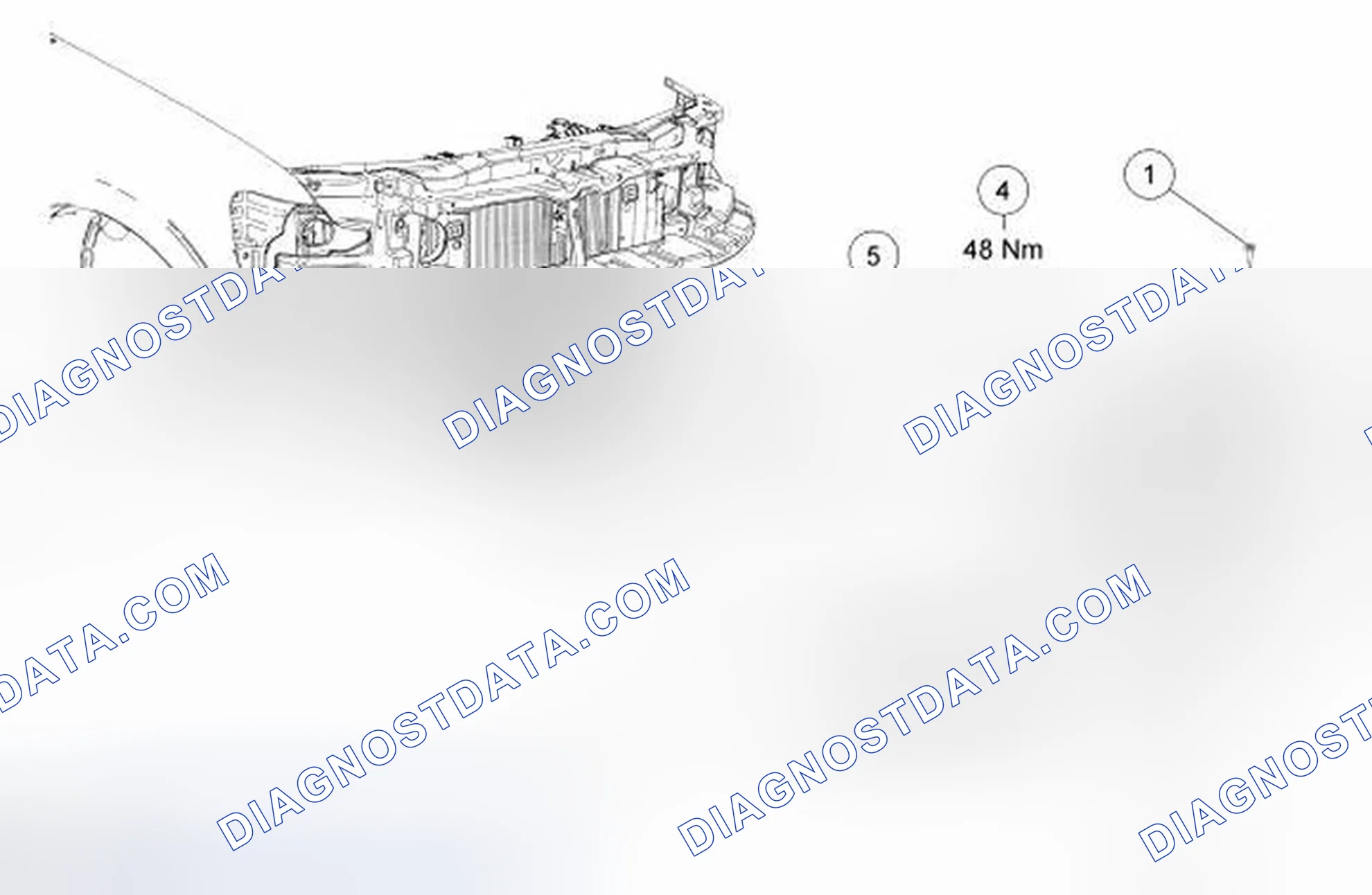 Scheme 6: Bumper - Exploded View, Front