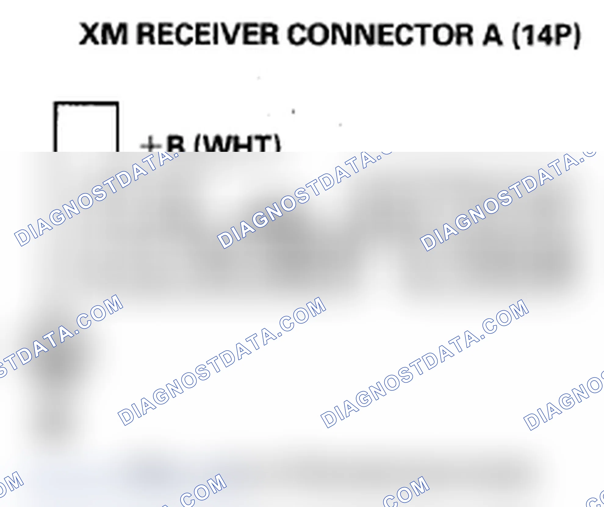 Scheme 275: XM radio display is blank and no station information is displayed (without navigation)