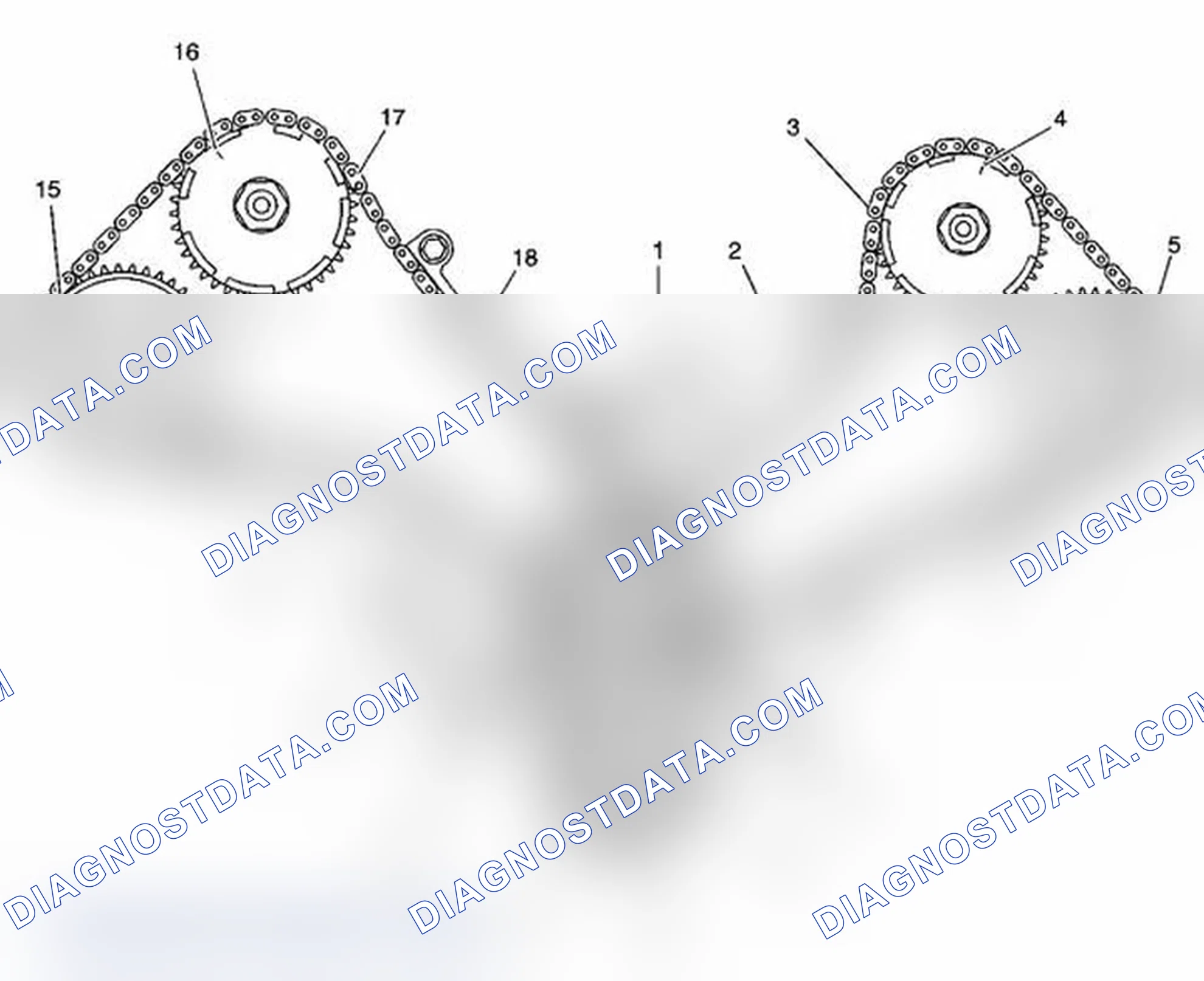 Scheme 135: Camshaft Timing Drive Chain Alignment Diagram