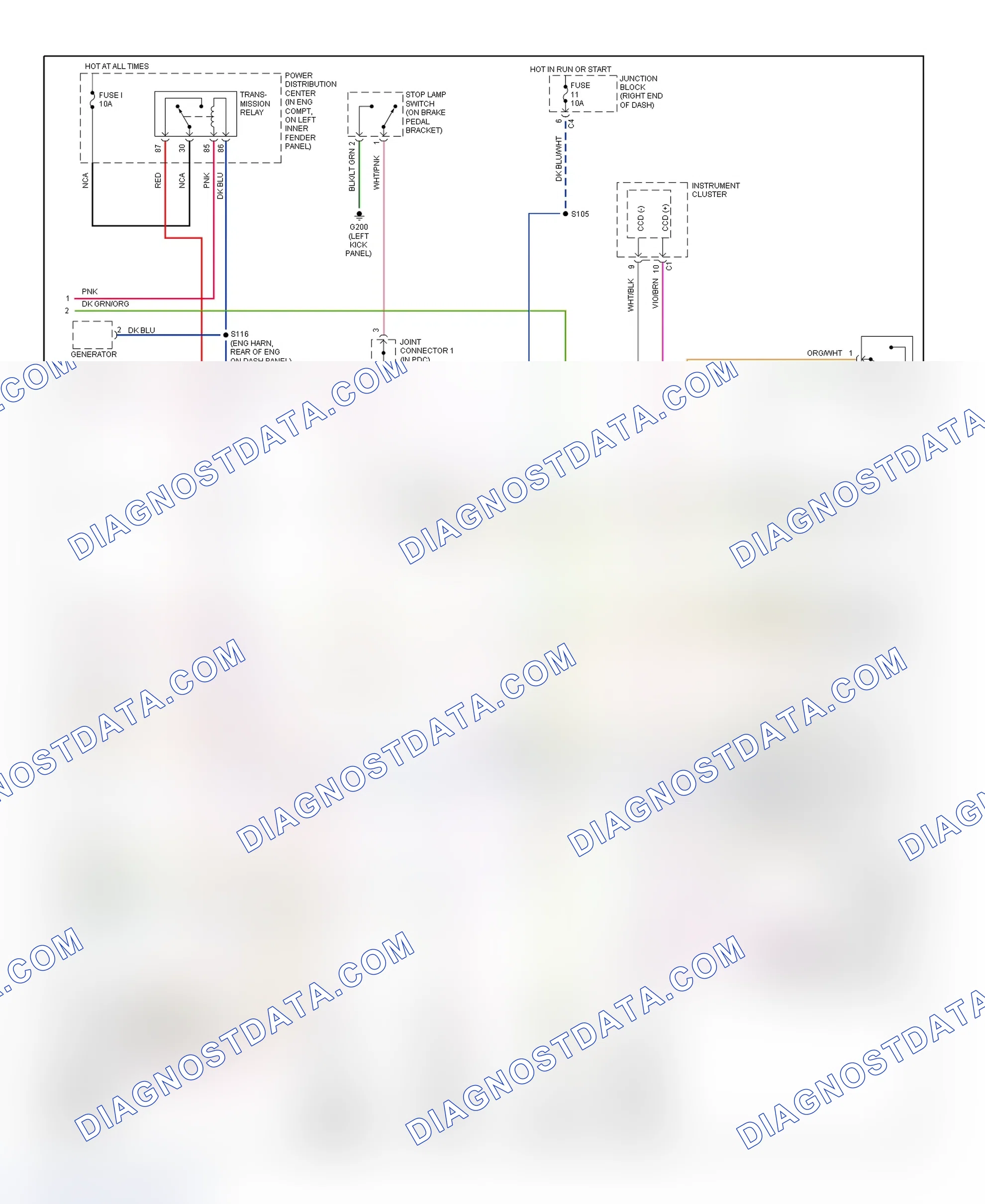 Scheme 45: PCM Wiring Diagram (Ram Pickup - 3.9L, 5.2L & 5.9L - 3 Of 3)
