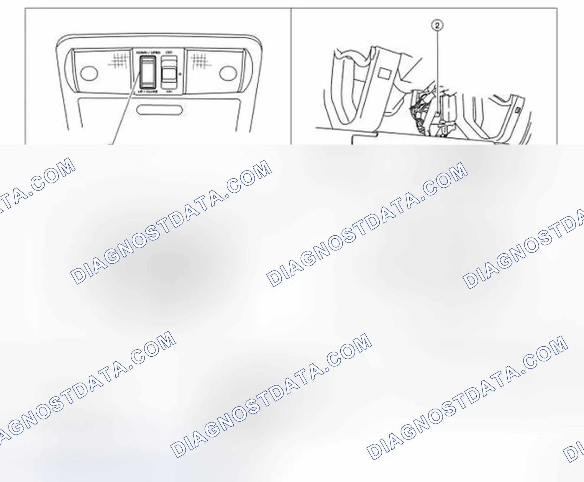 Fig. 4: Identifying Sunroof Component And Harness Connector Location