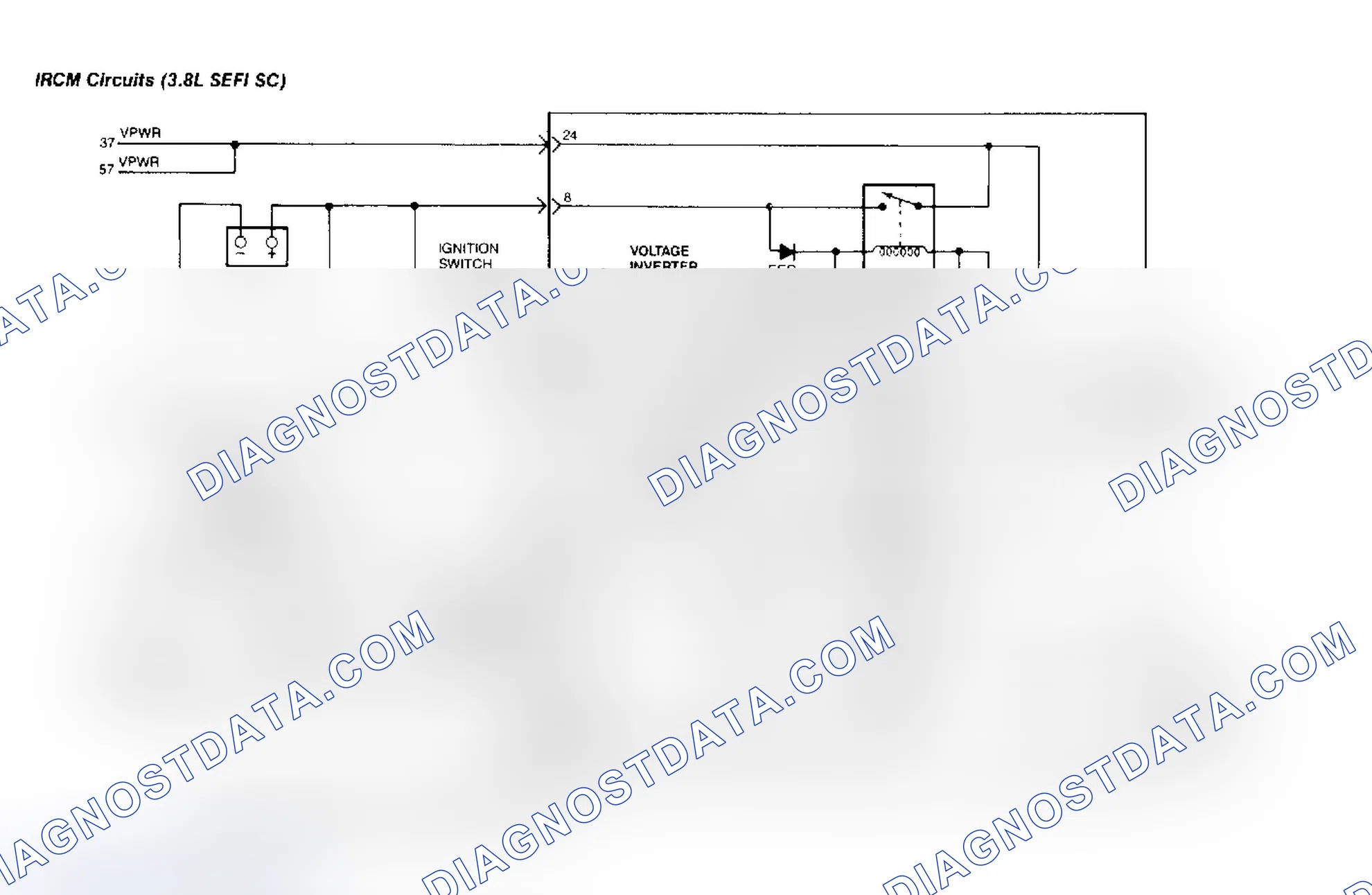 Scheme 84: IRCM Circuits (3.8L SPFI AXODE)