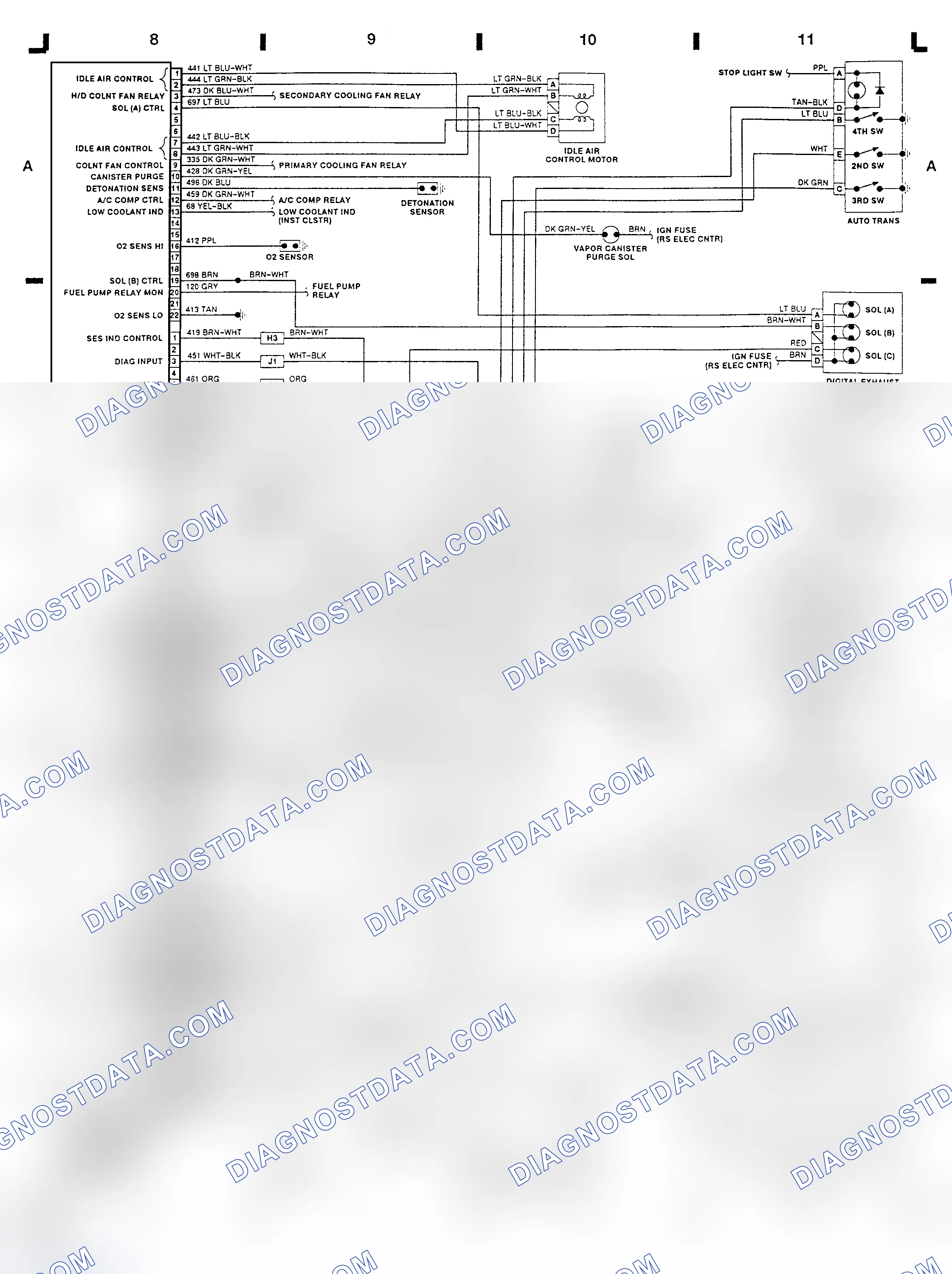 Scheme 18: 3.1L (VIN T) ECM Wiring Diagram (Early Production Regal)