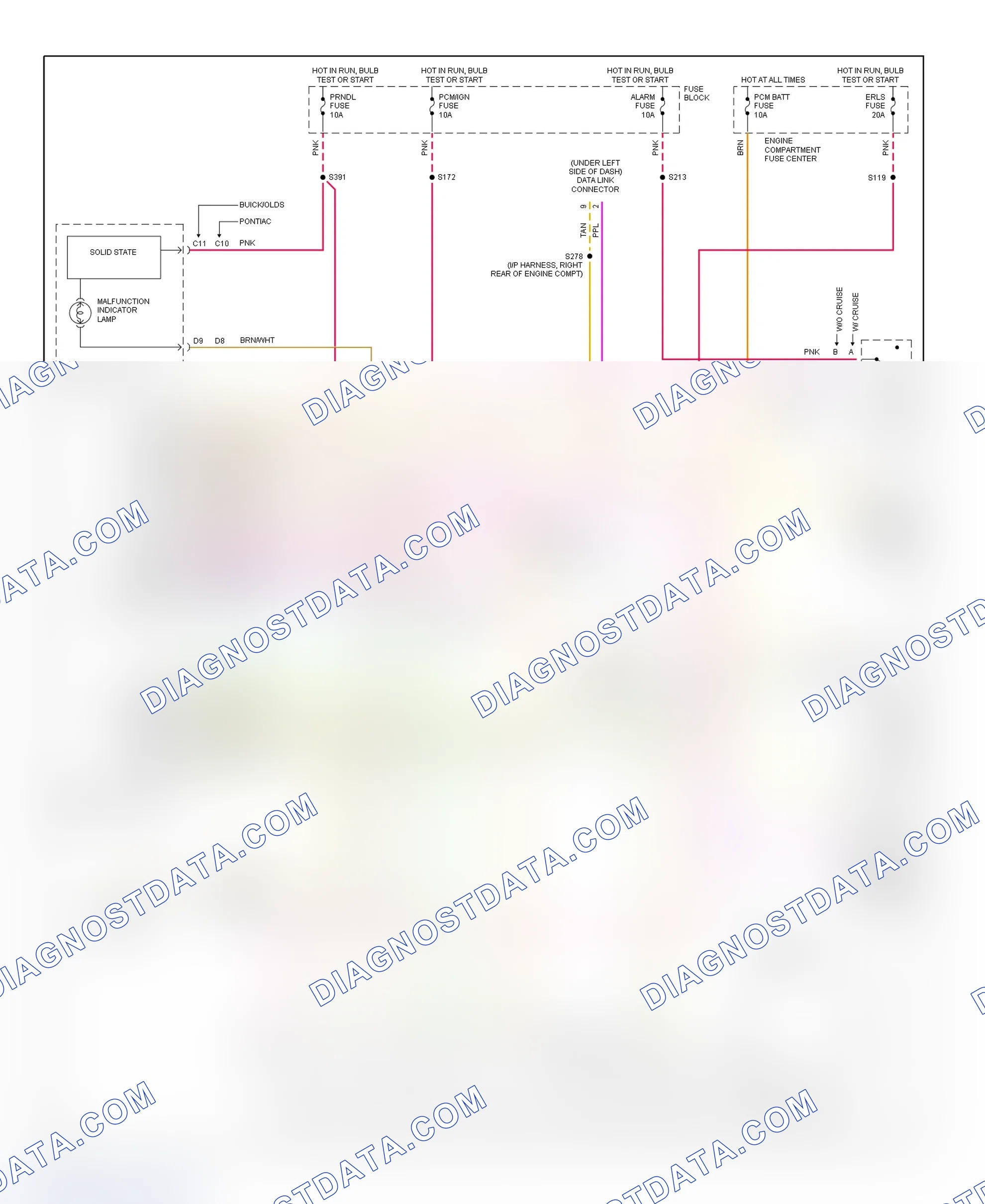 Scheme 69: 1996 "N" Body - 3.1L (Achieva, Grand Am & Skylark) Wiring Diagram