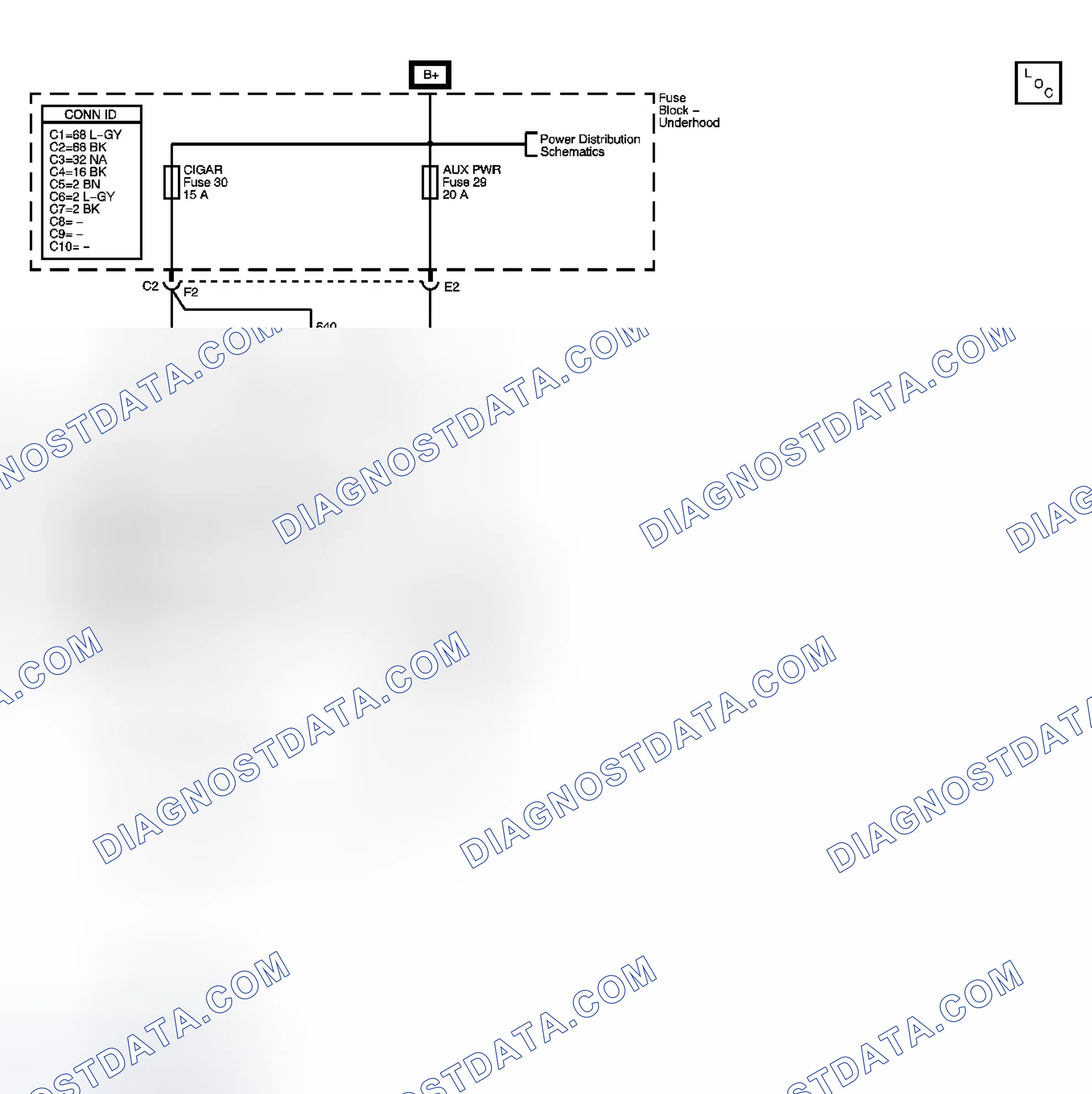 Scheme 74: Cigar Lighter/Auxiliary Outlets Schematics