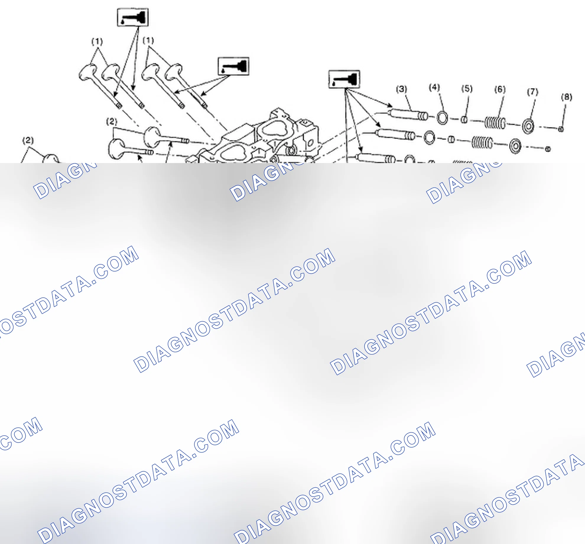 Scheme 73: Identifying Cylinder Head And Valve Assembly Components