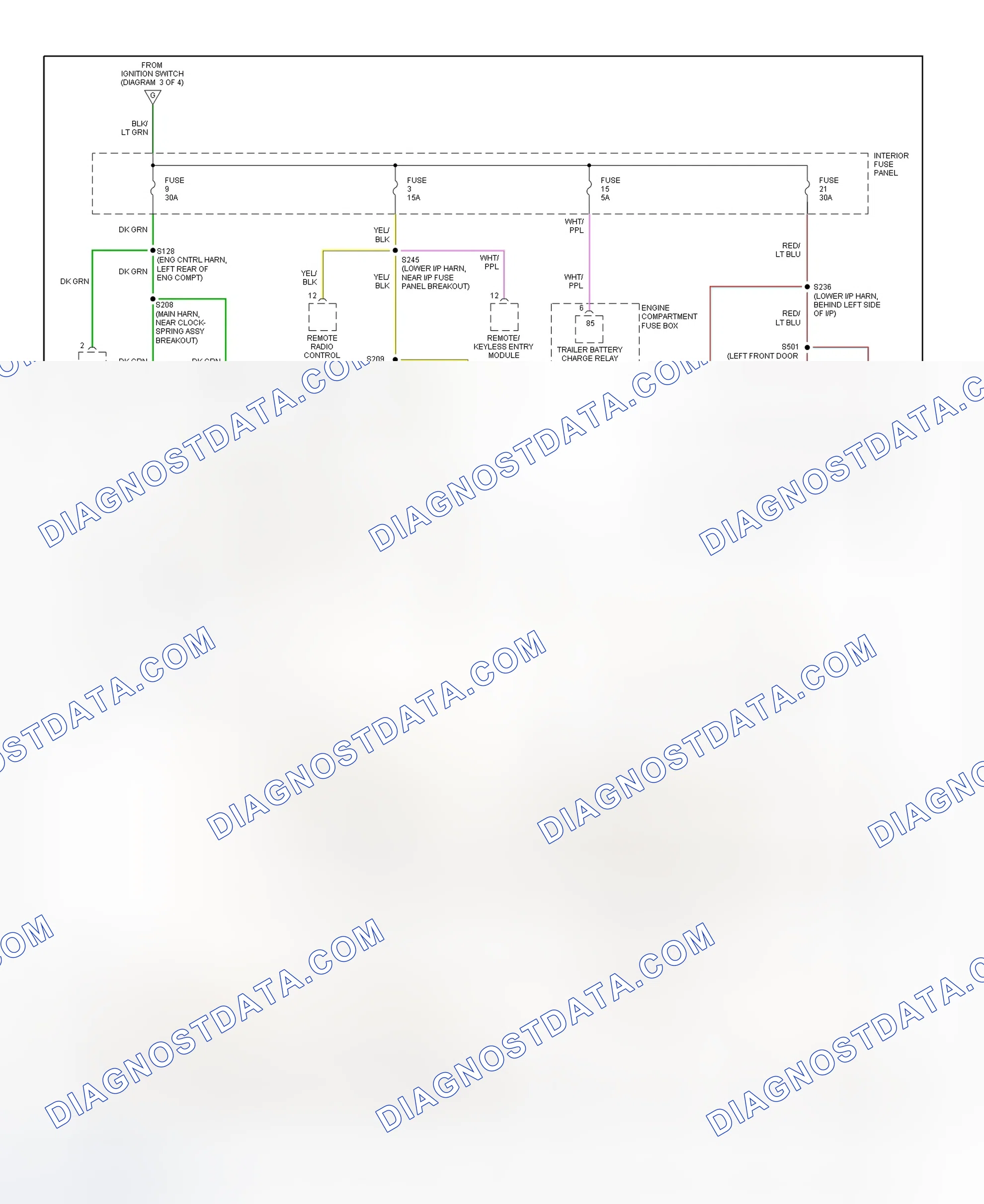 Scheme 13: Power Distribution Wiring Diagram (4 Of 4)